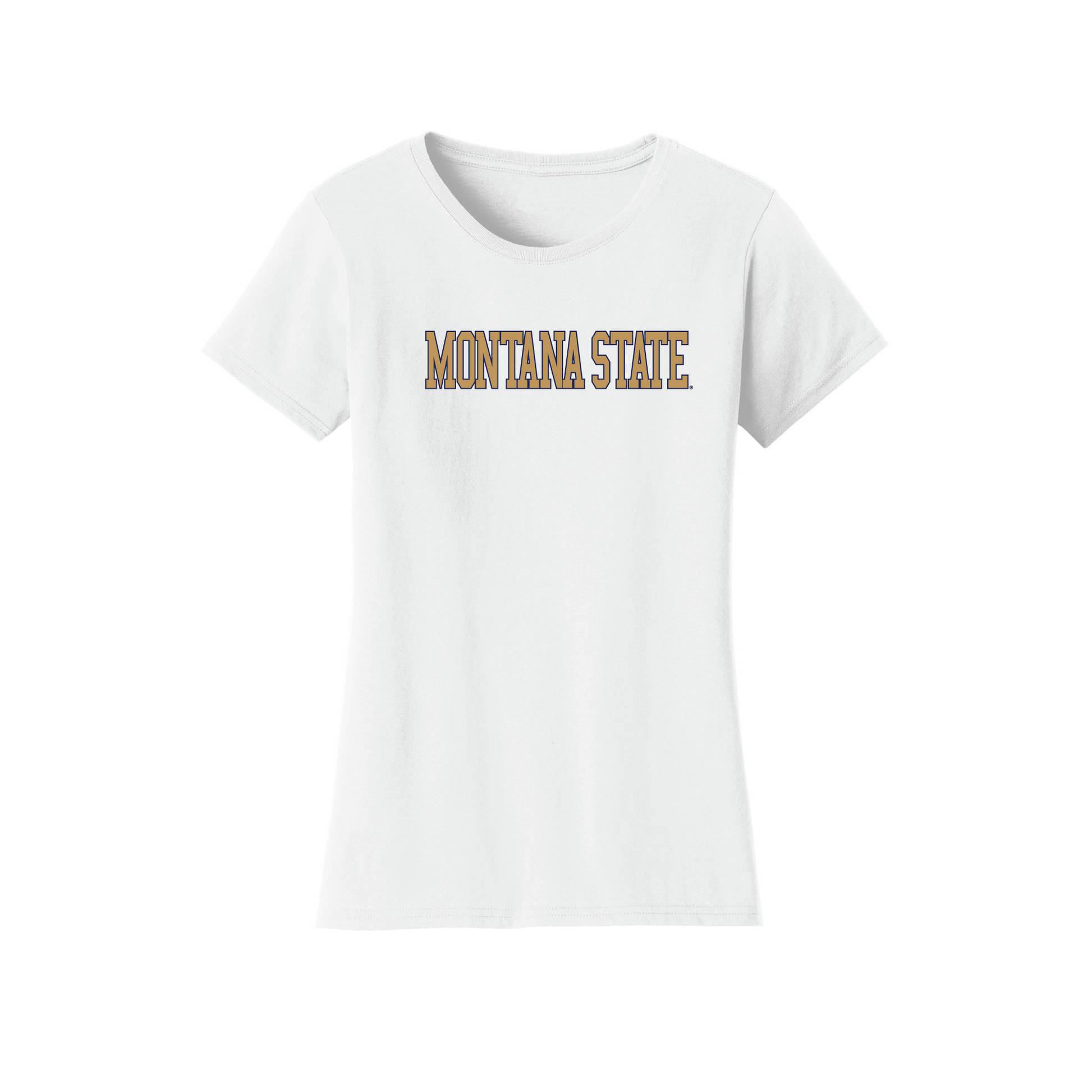 Montana State University Bobcats Block Womens T-Shirt
