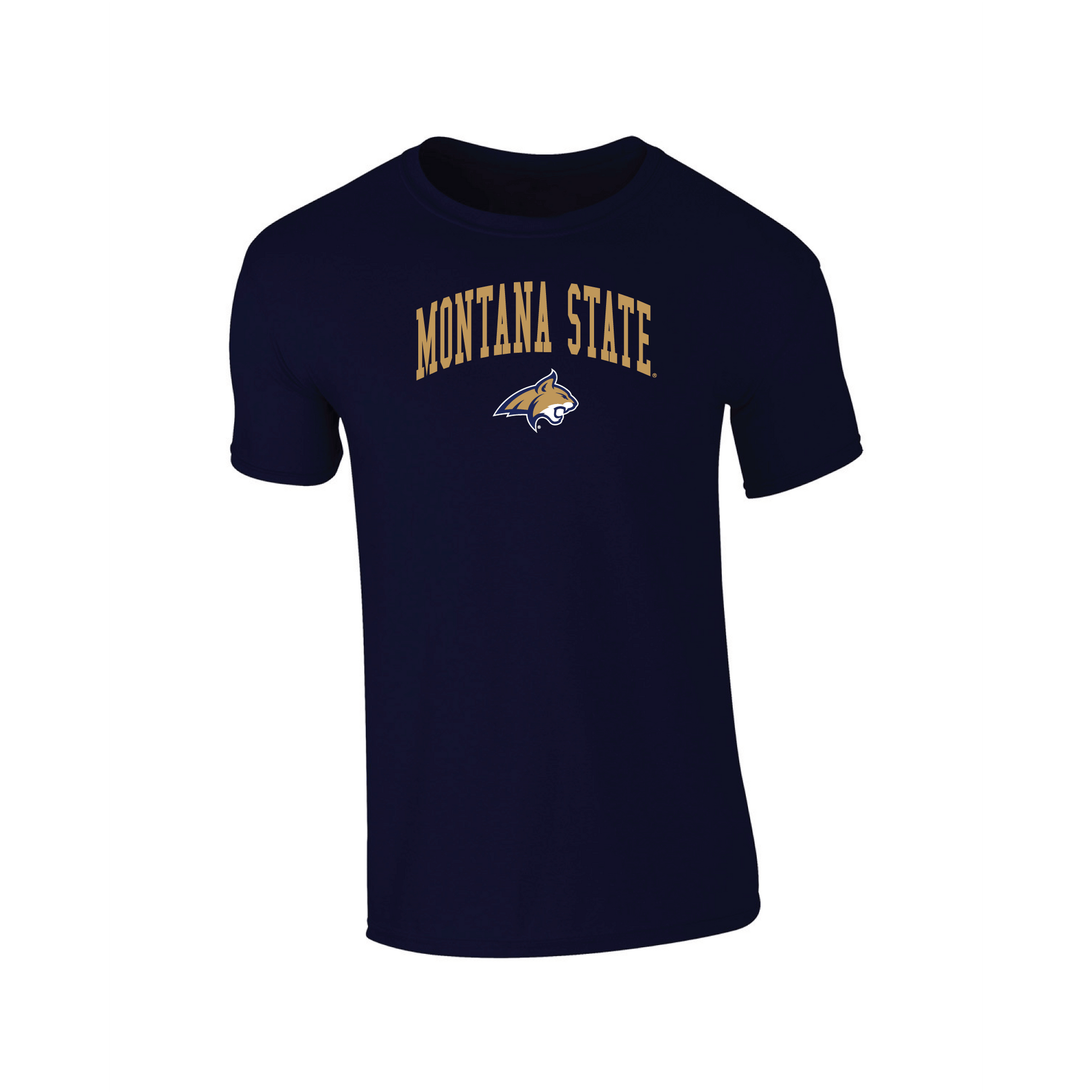 Montana State University Bobcats Jumbo Arch Adult T-Shirt