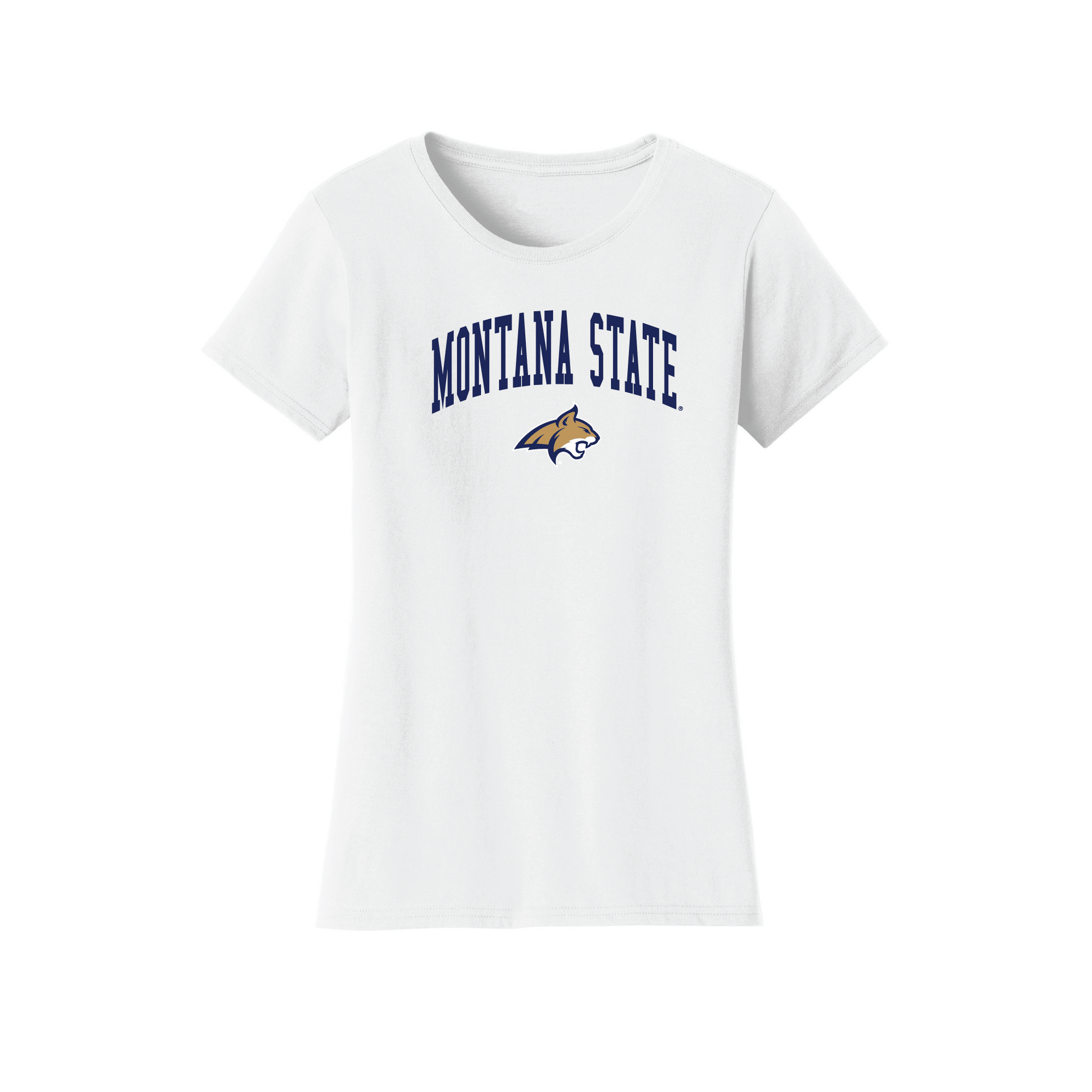 Montana State University Bobcats Jumbo Arch Womens T-Shirt