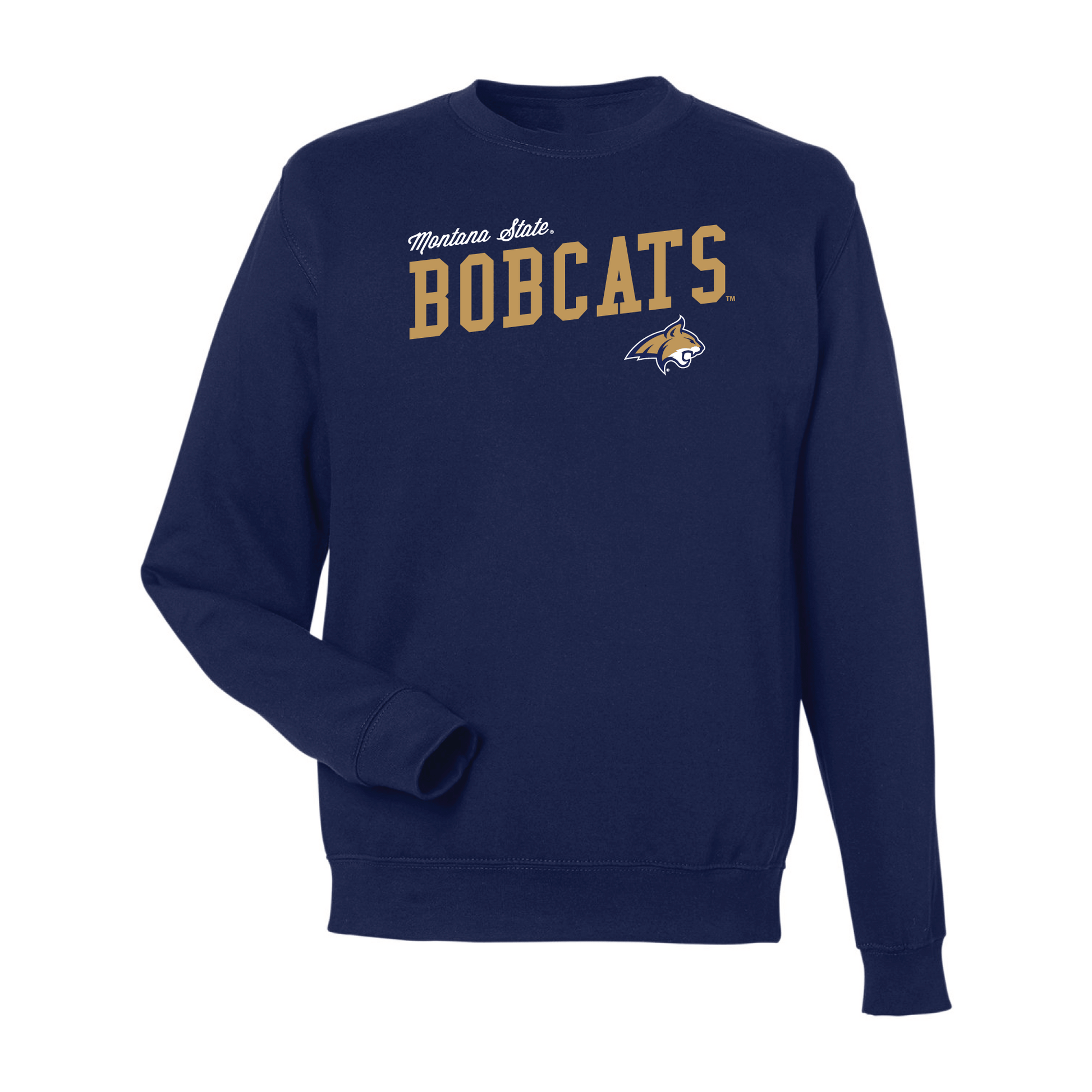 Montana State University Bobcats Uphill Victory Crewneck Sweatshirt