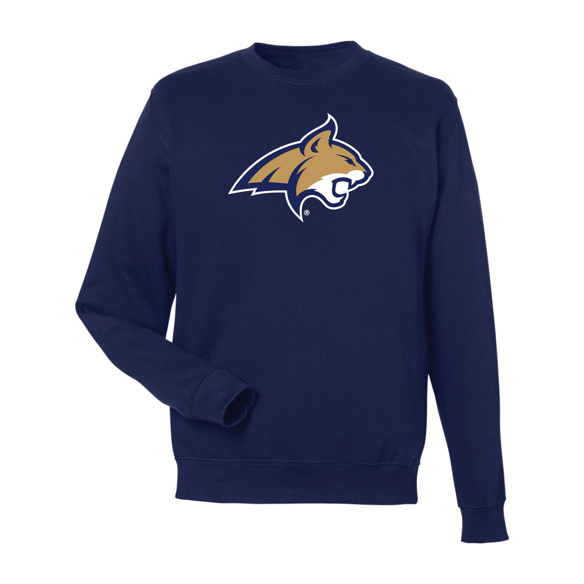 Montana State University Bobcats Jumbo Logo Crewneck Sweatshirt