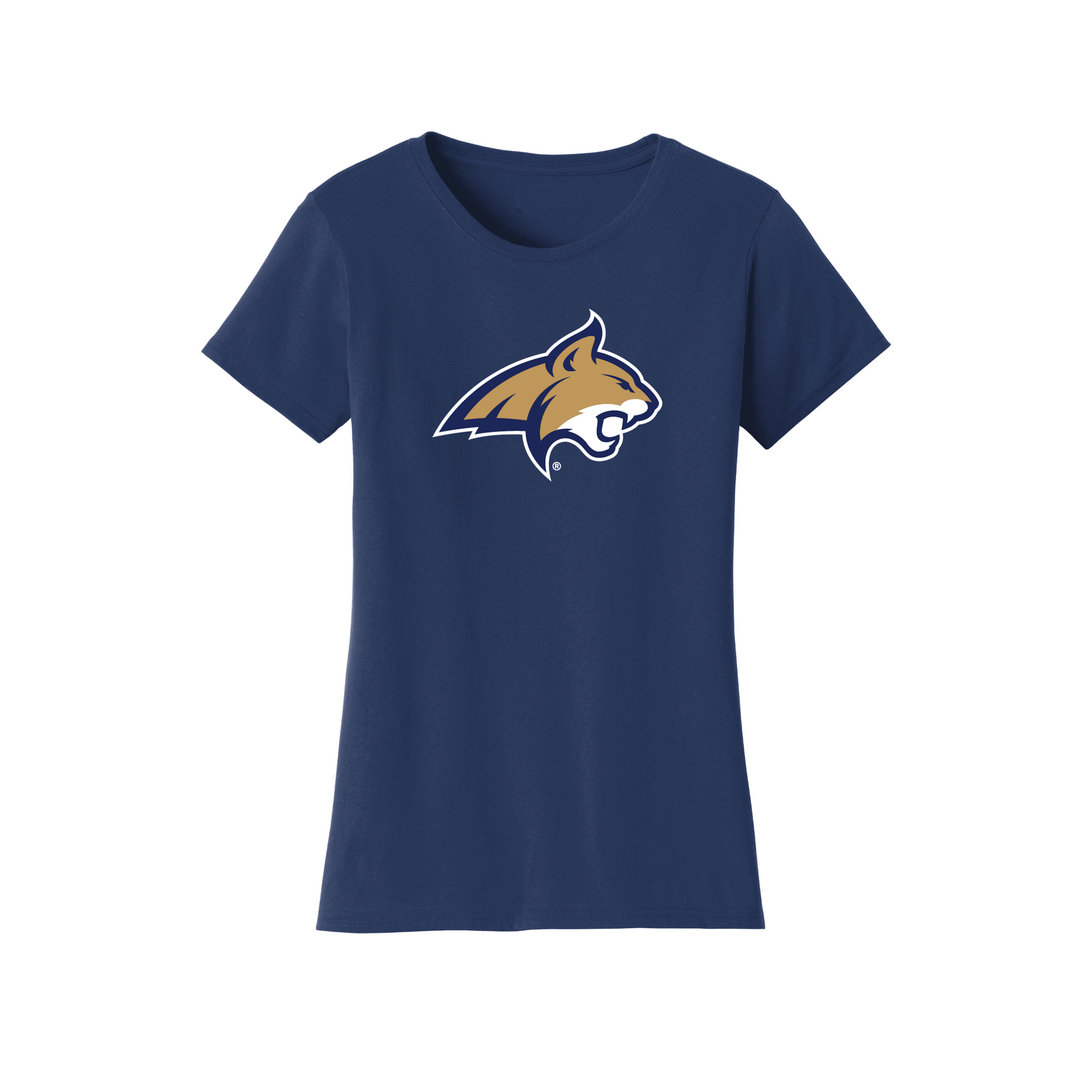 Montana State University Bobcats Jumbo Logo Womens T-Shirt