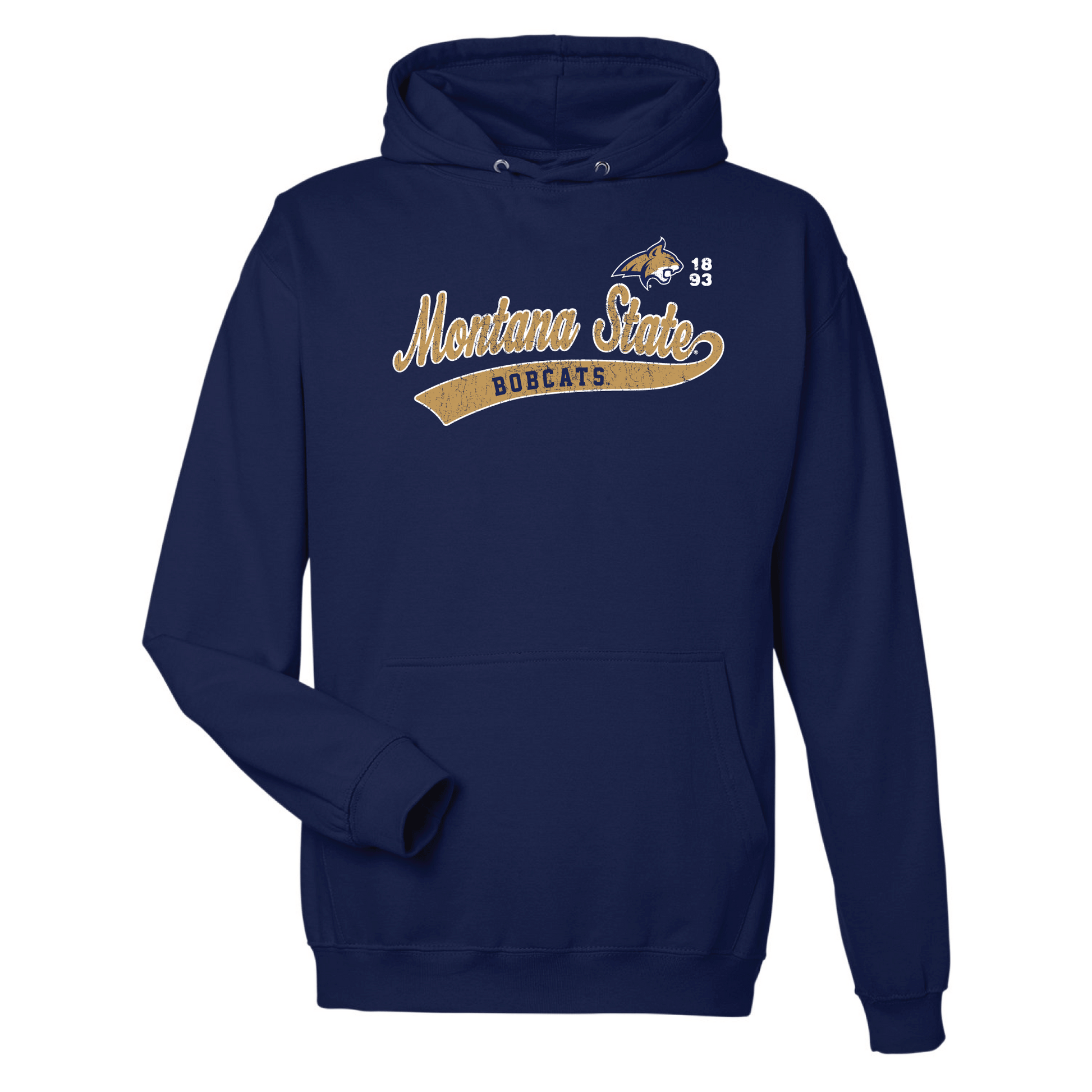 Montana State University Bobcats Old School Hooded Sweatshirt