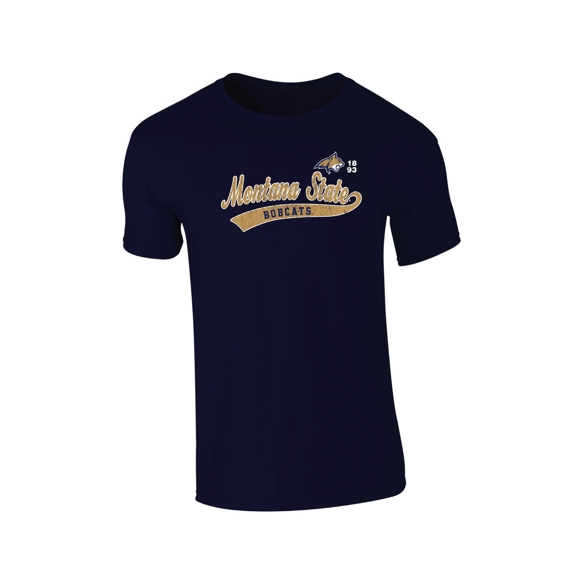 Montana State University Bobcats Old School Adult T-Shirt
