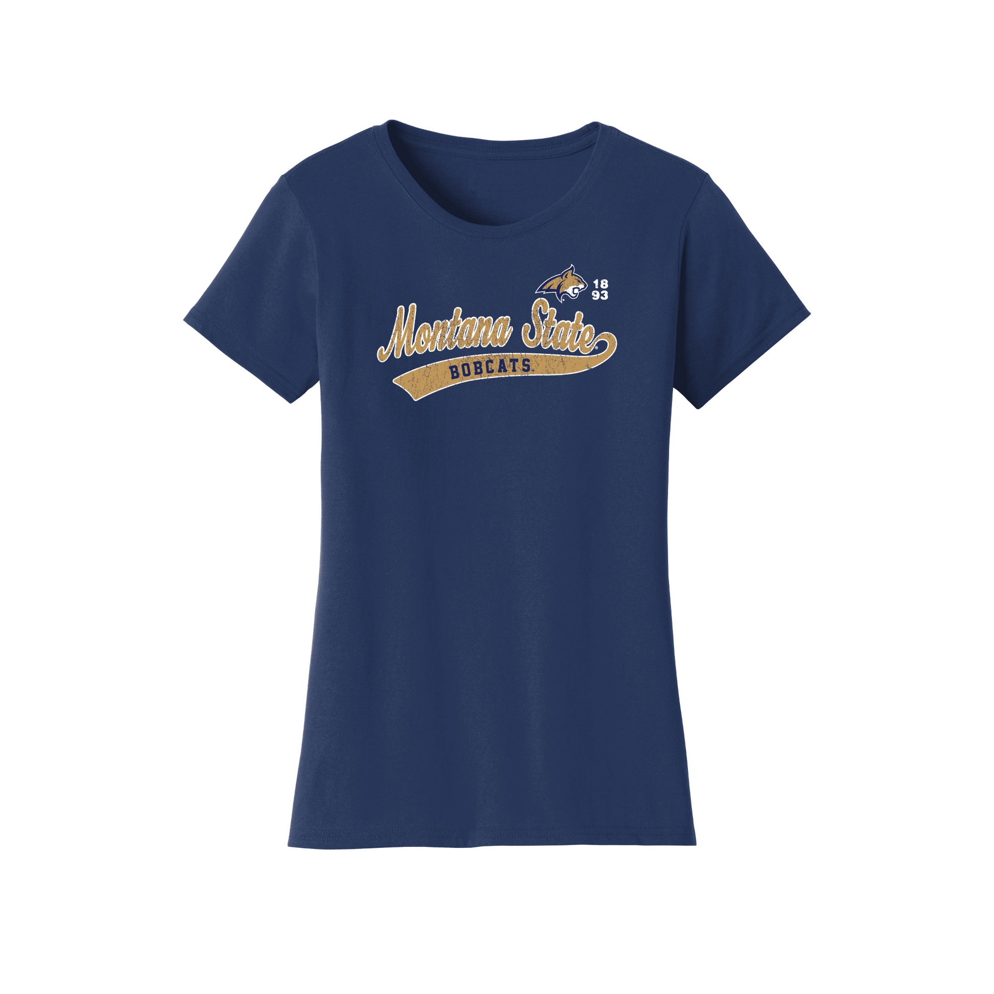 Montana State University Bobcats Old School Womens T-Shirt