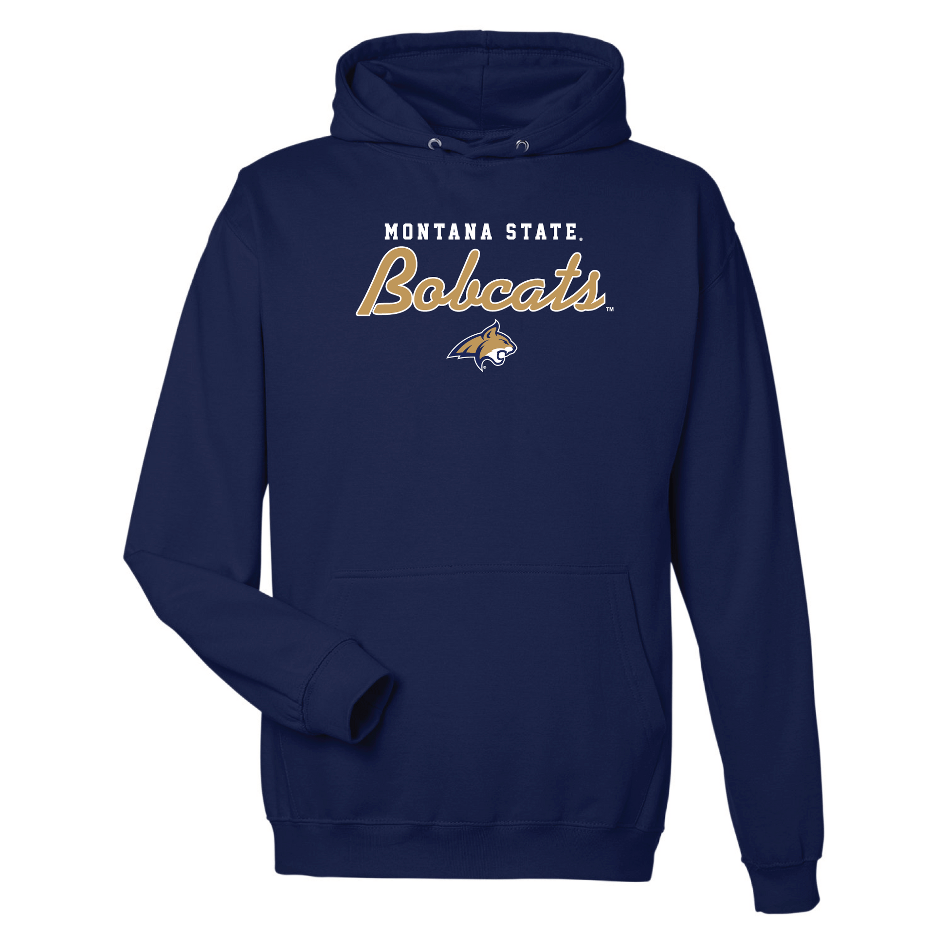 Montana State University Bobcats Machine Script Hooded Sweatshirt