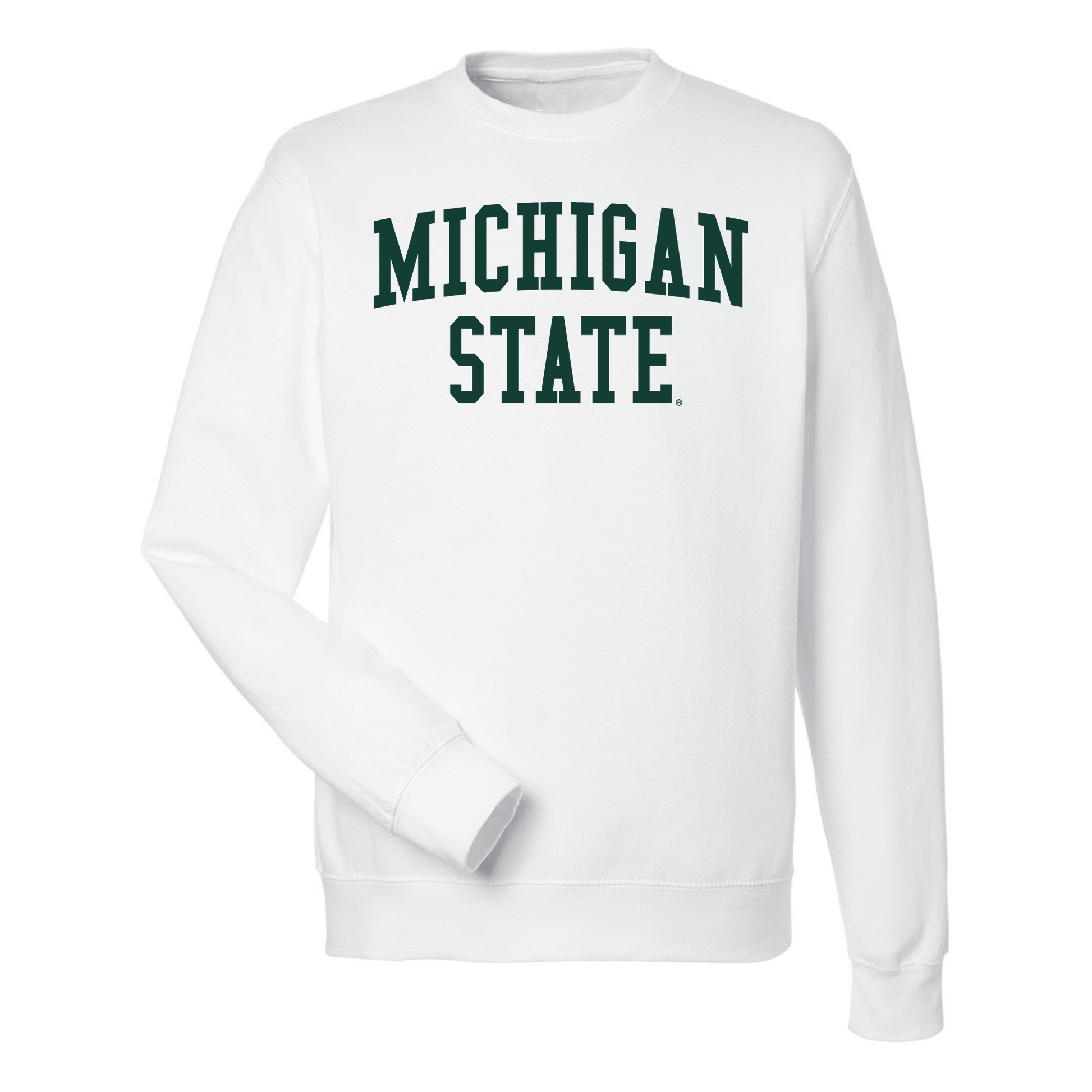 Michigan State University Spartans Block Crewneck Sweatshirt