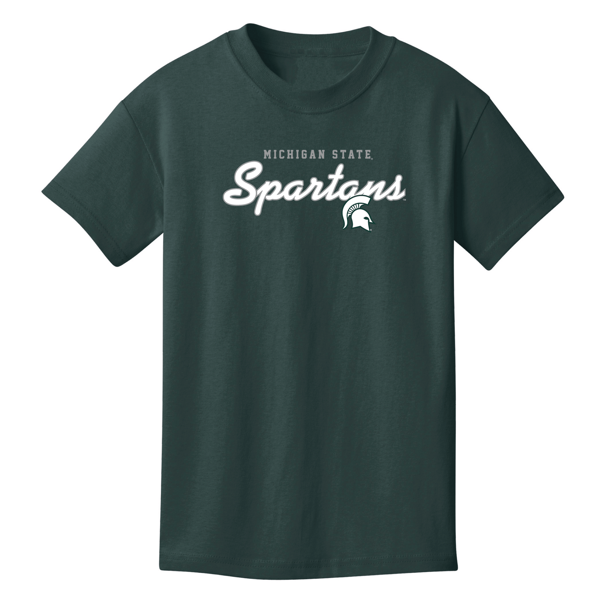 Michigan State University Spartans Machine Script Youth T-Shirt