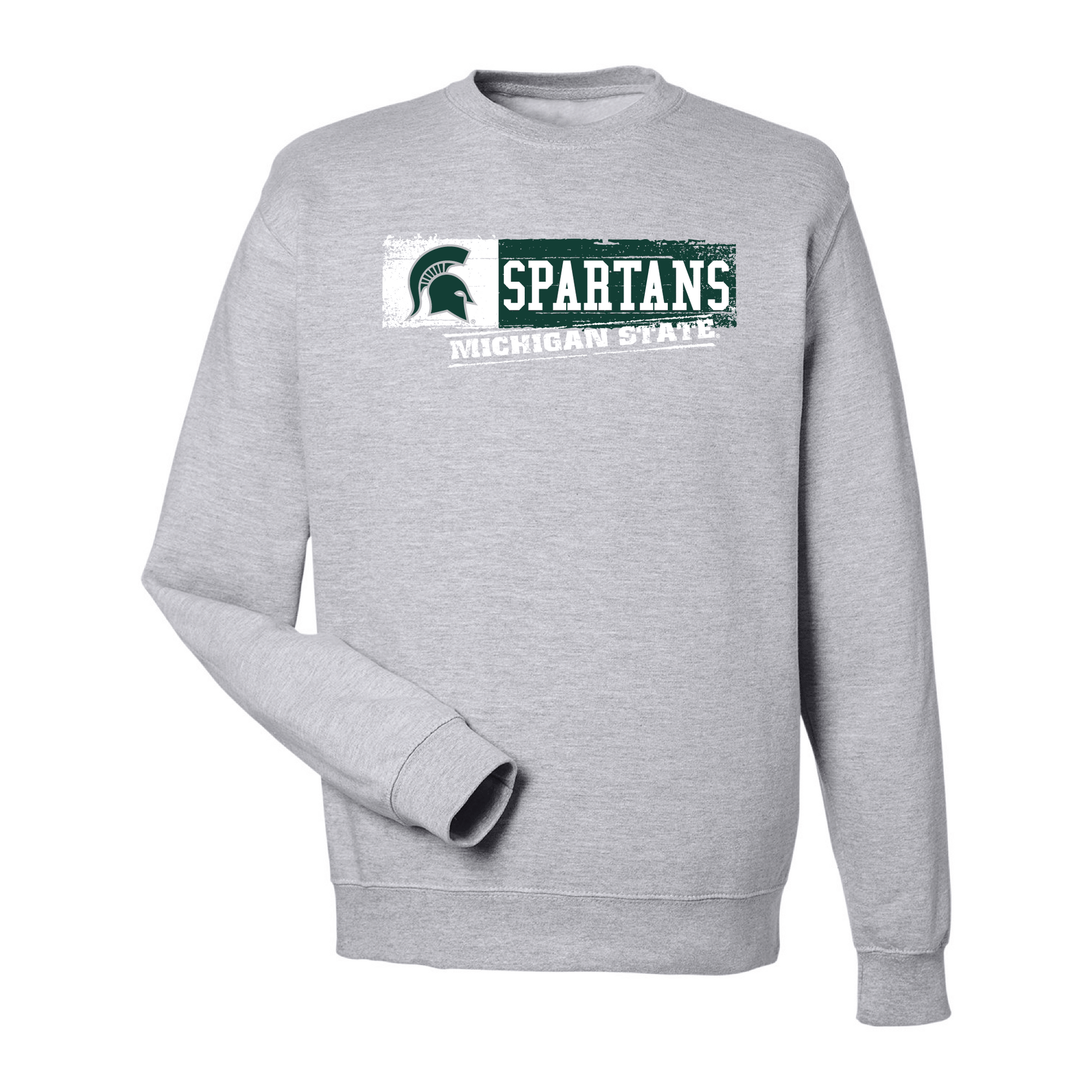 Michigan State University Spartans Sticker Crewneck Sweatshirt