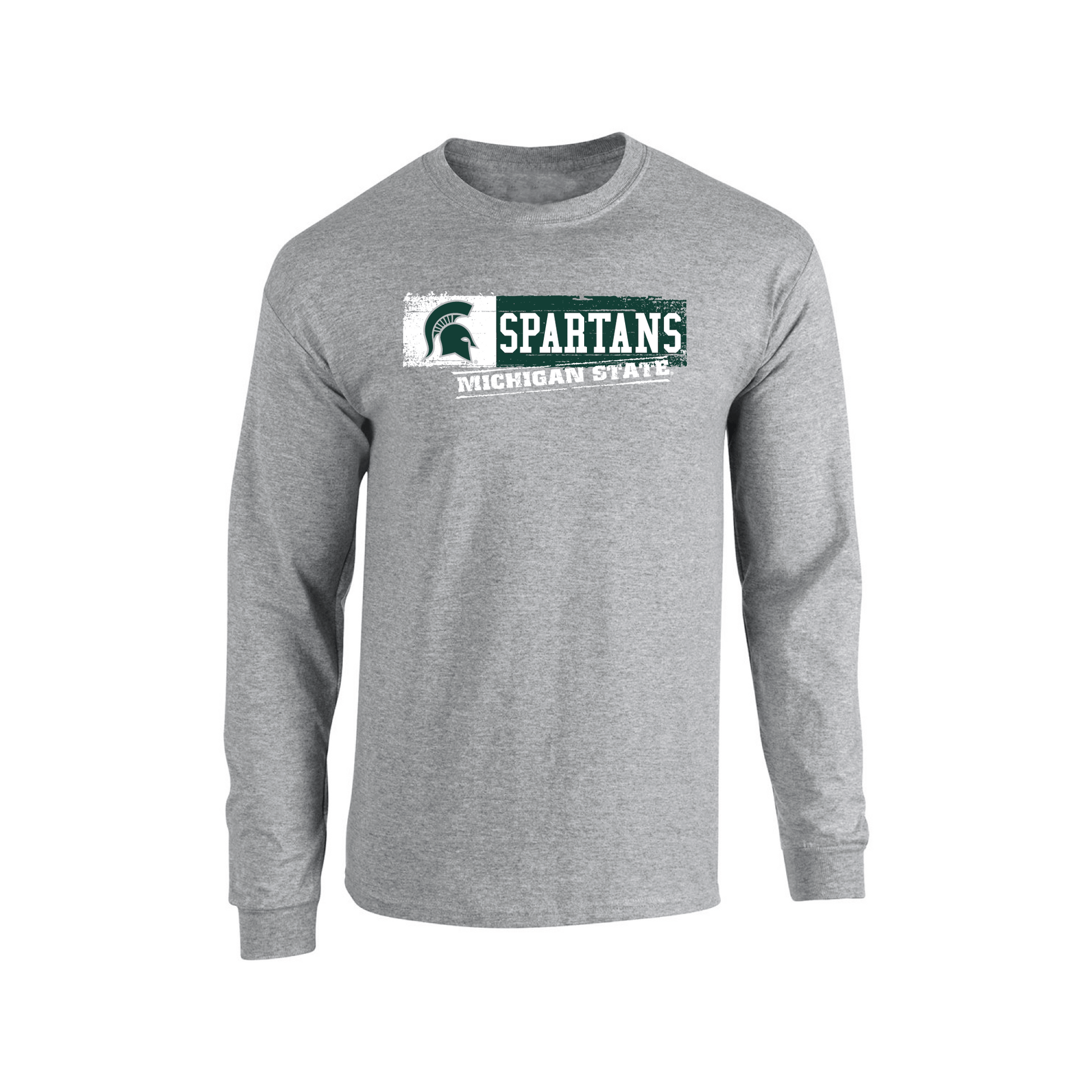 Michigan State University Spartans Sticker Adult Long Sleeve T-Shirt