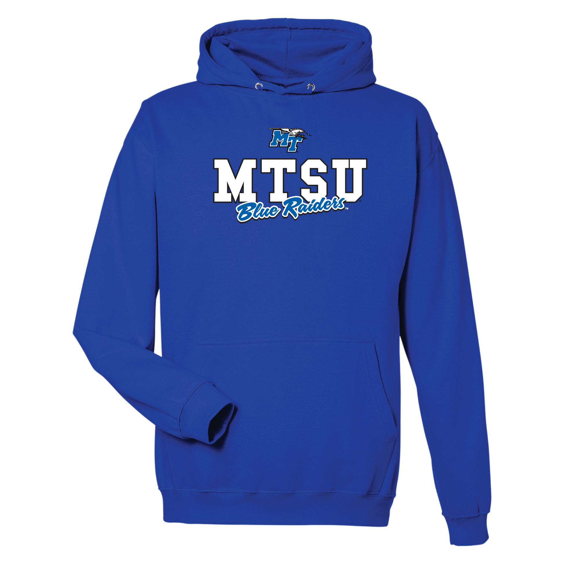 Middle Tennessee State University Blue Raiders Campus Script Hooded Sweatshirt Fleece