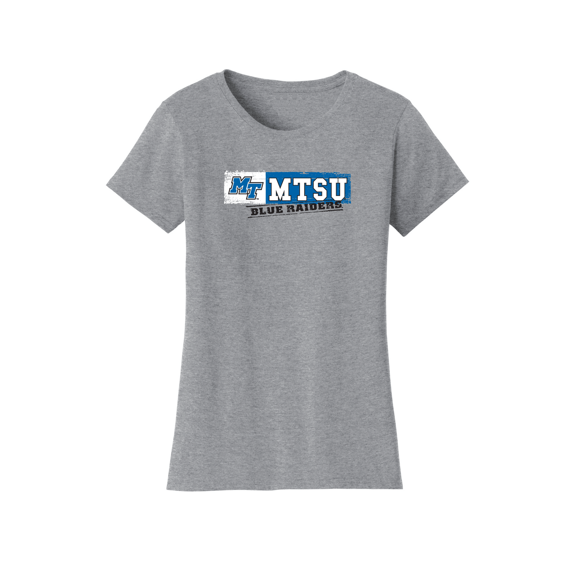 Middle Tennessee State University Blue Raiders Sticker Womens Relaxed T-shirt