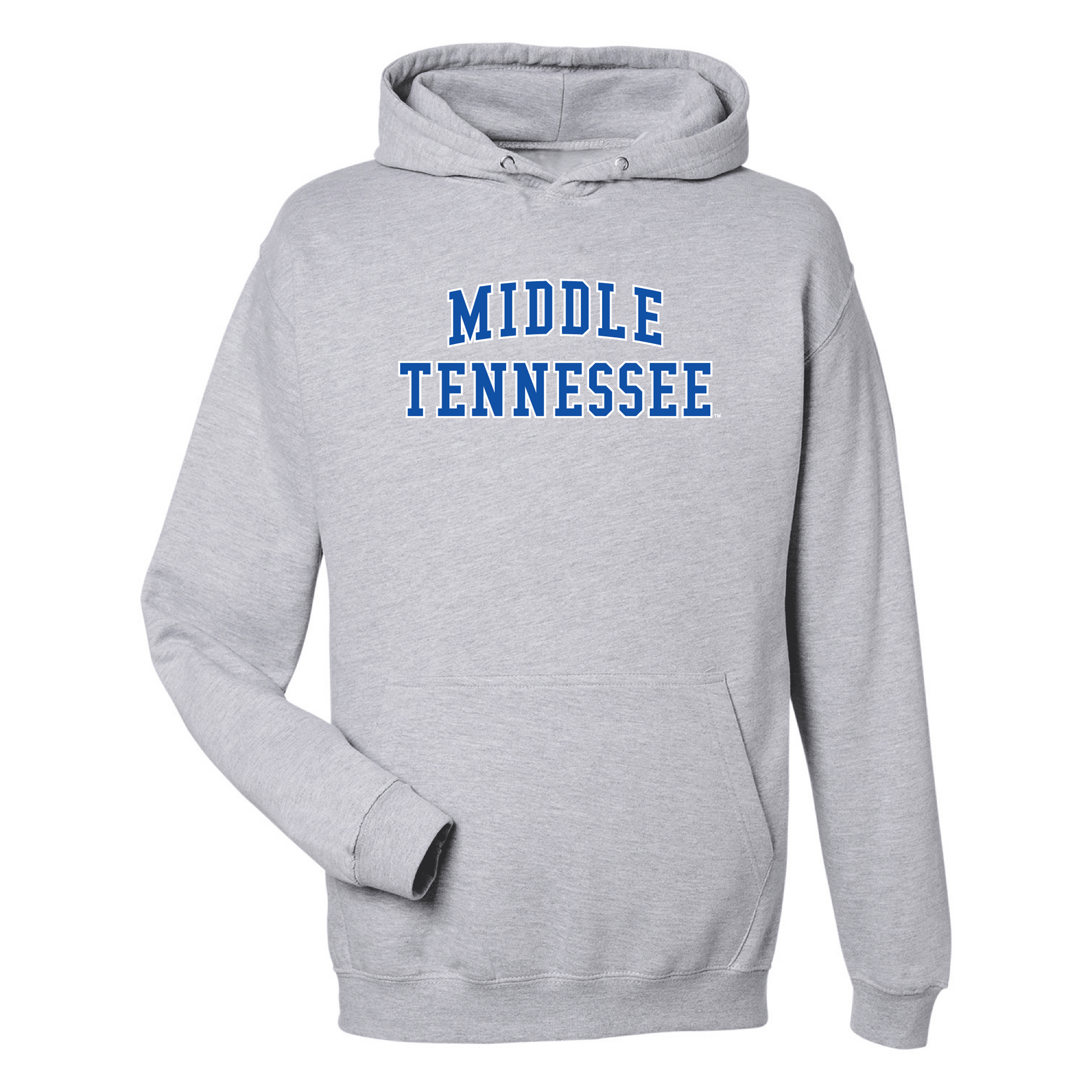 Middle Tennessee State University Blue Raiders Block Hooded Sweatshirt Fleece