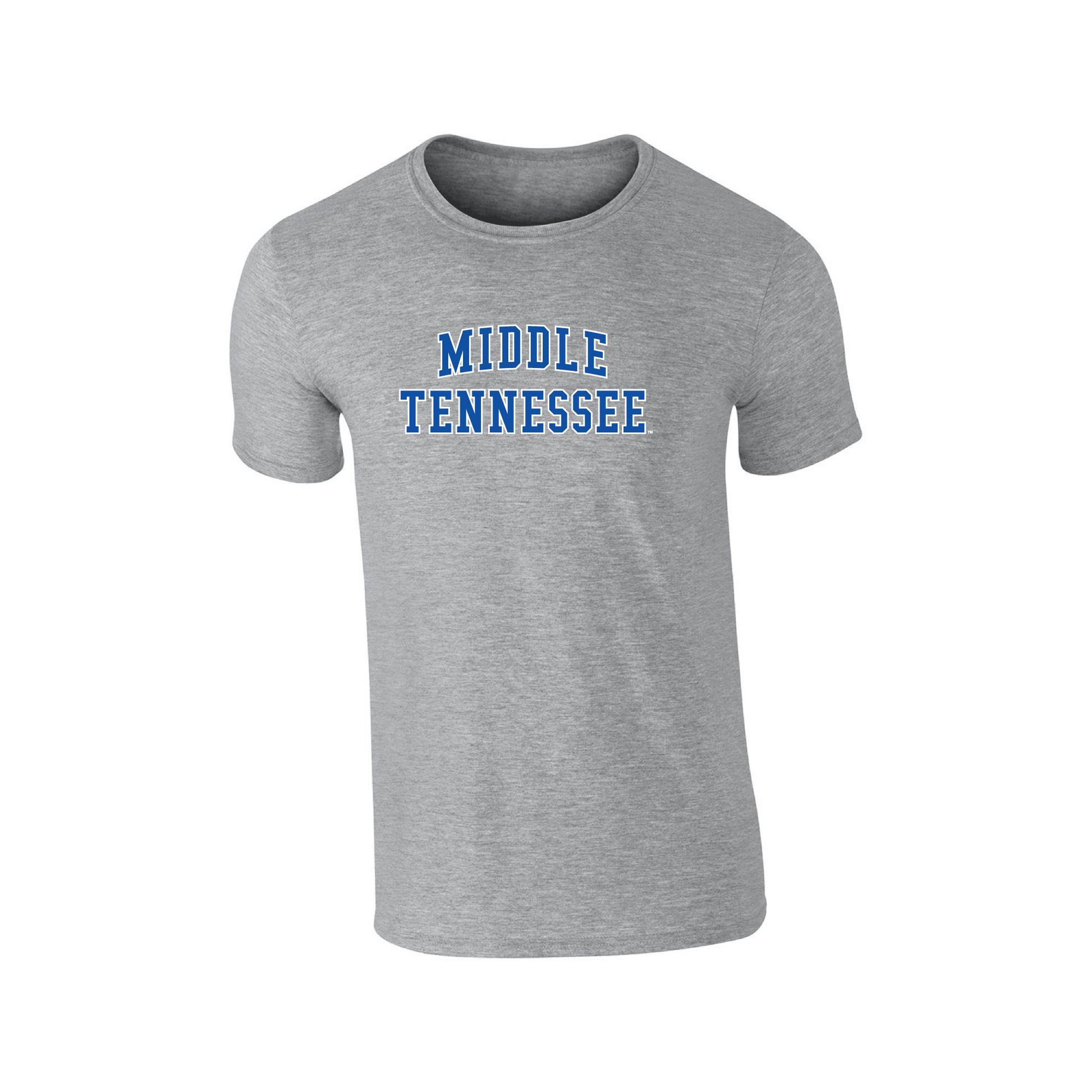 Middle Tennessee State University Blue Raiders Block T-shirt Unisex Cotton