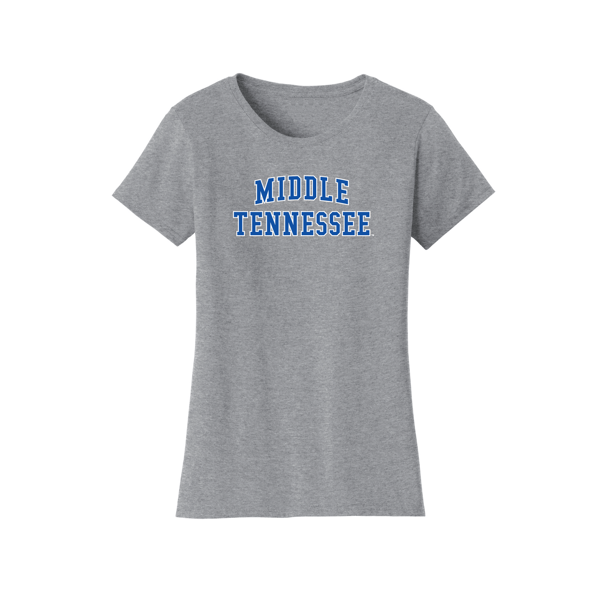 Middle Tennessee State University Blue Raiders Block Womens Relaxed T-shirt