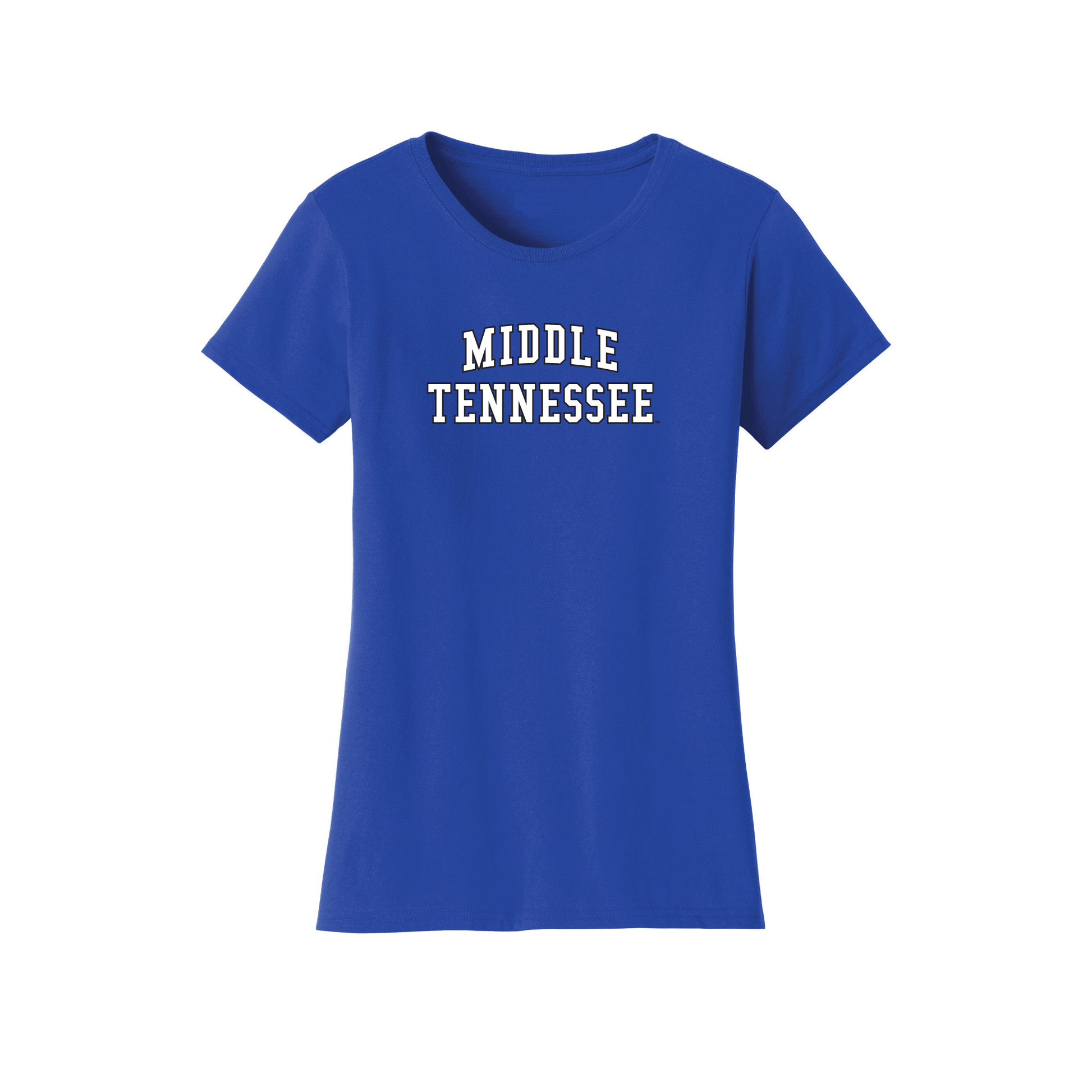 Middle Tennessee State University Blue Raiders Block Womens Relaxed T-shirt