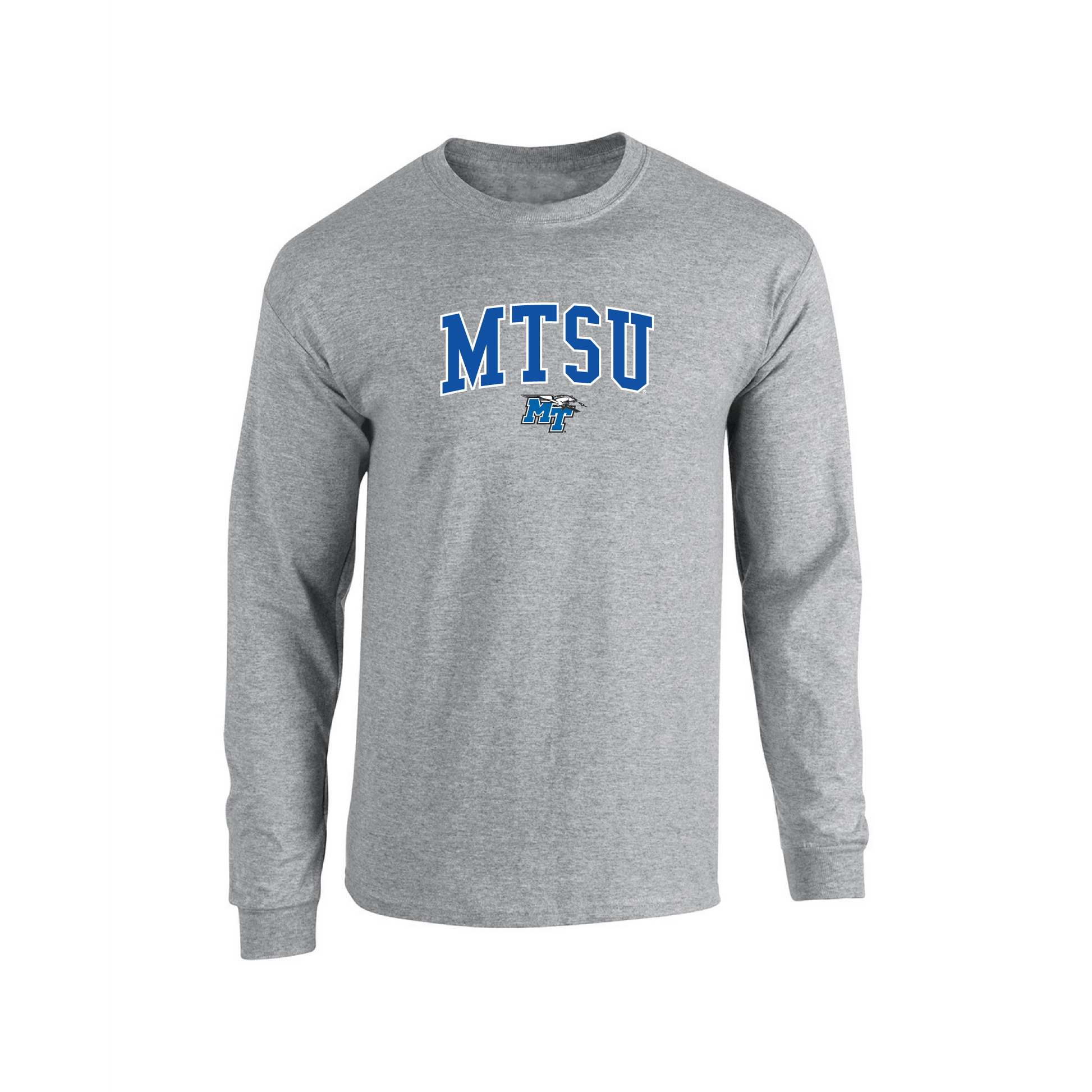 Middle Tennessee State University Blue Raiders Jumbo Arch Long Sleeve T-shirt Unisex