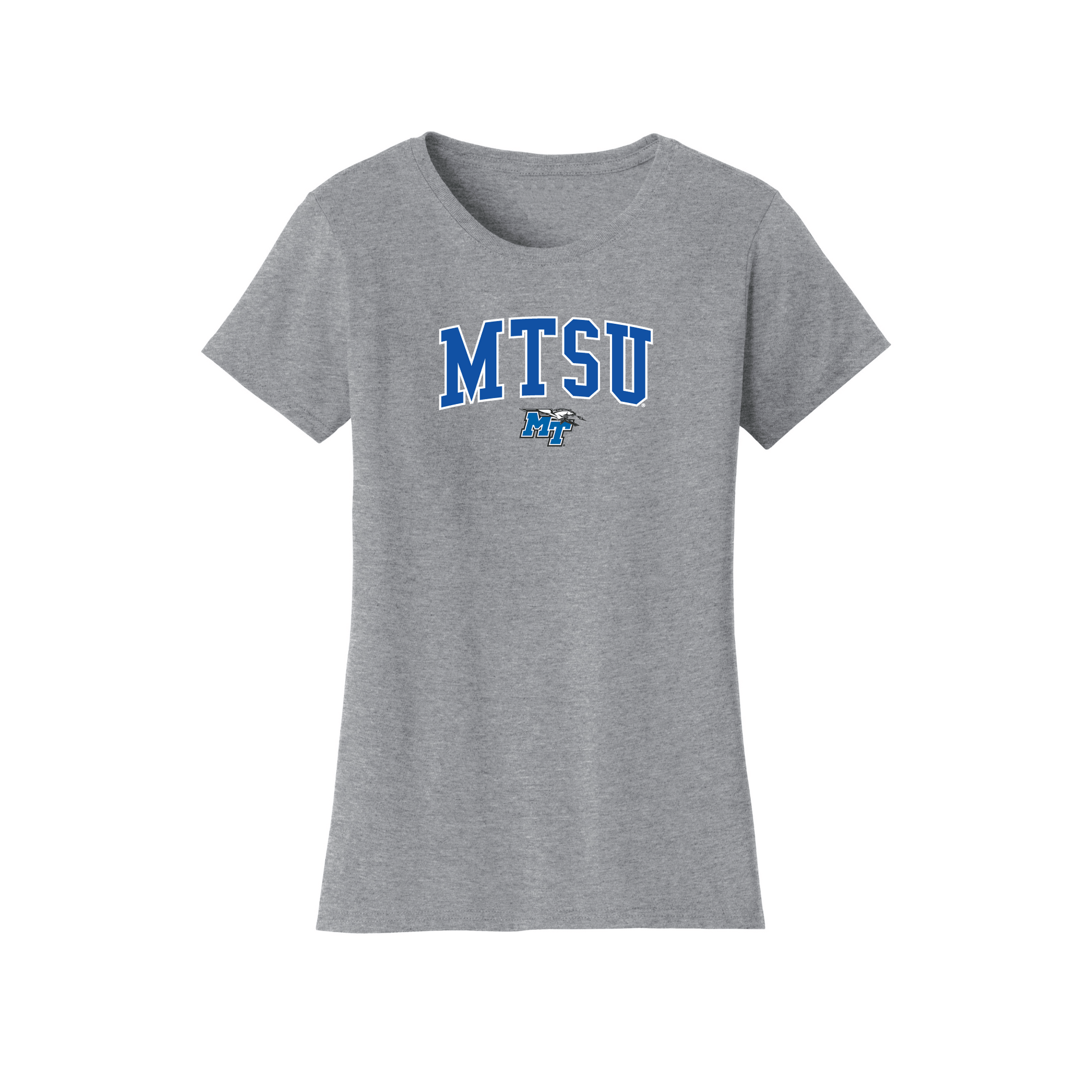 Middle Tennessee State University Blue Raiders Jumbo Arch Womens Relaxed T-shirt
