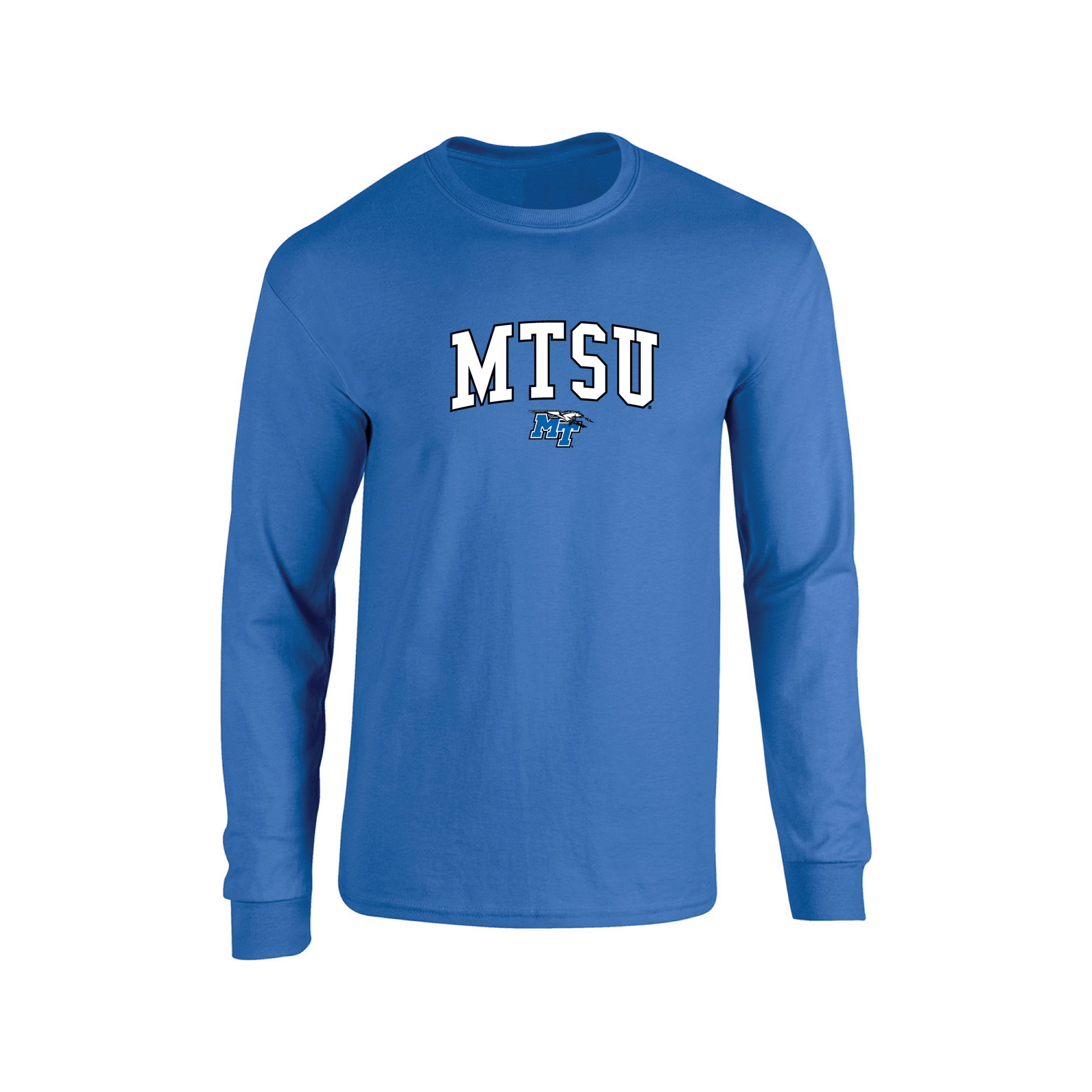 Middle Tennessee State University Blue Raiders Jumbo Arch Long Sleeve T-shirt Unisex