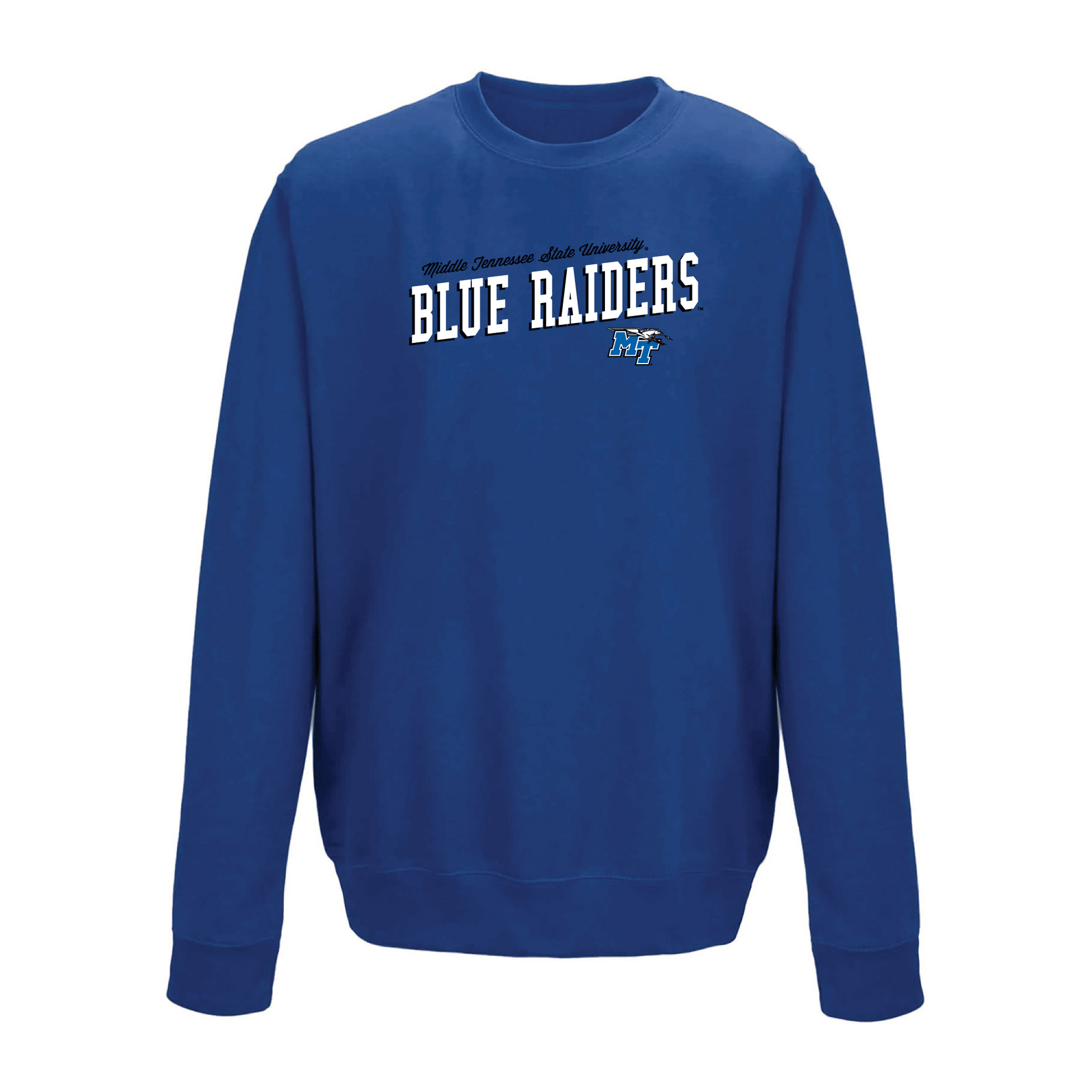 Middle Tennessee State University Blue Raiders Uphill Victory Crewneck Sweatshirt Fleece