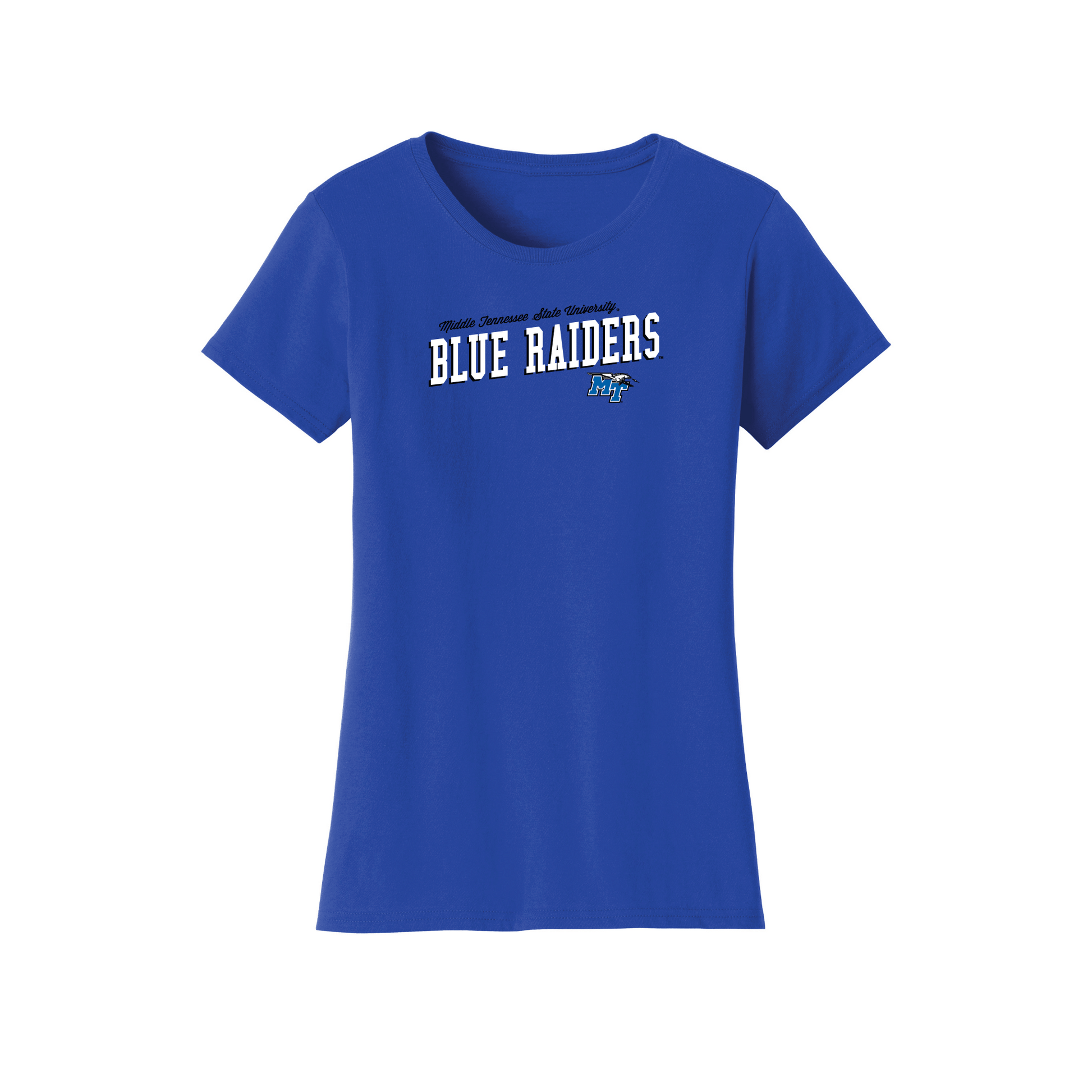 Middle Tennessee State University Blue Raiders Uphill Victory Womens Relaxed T-shirt
