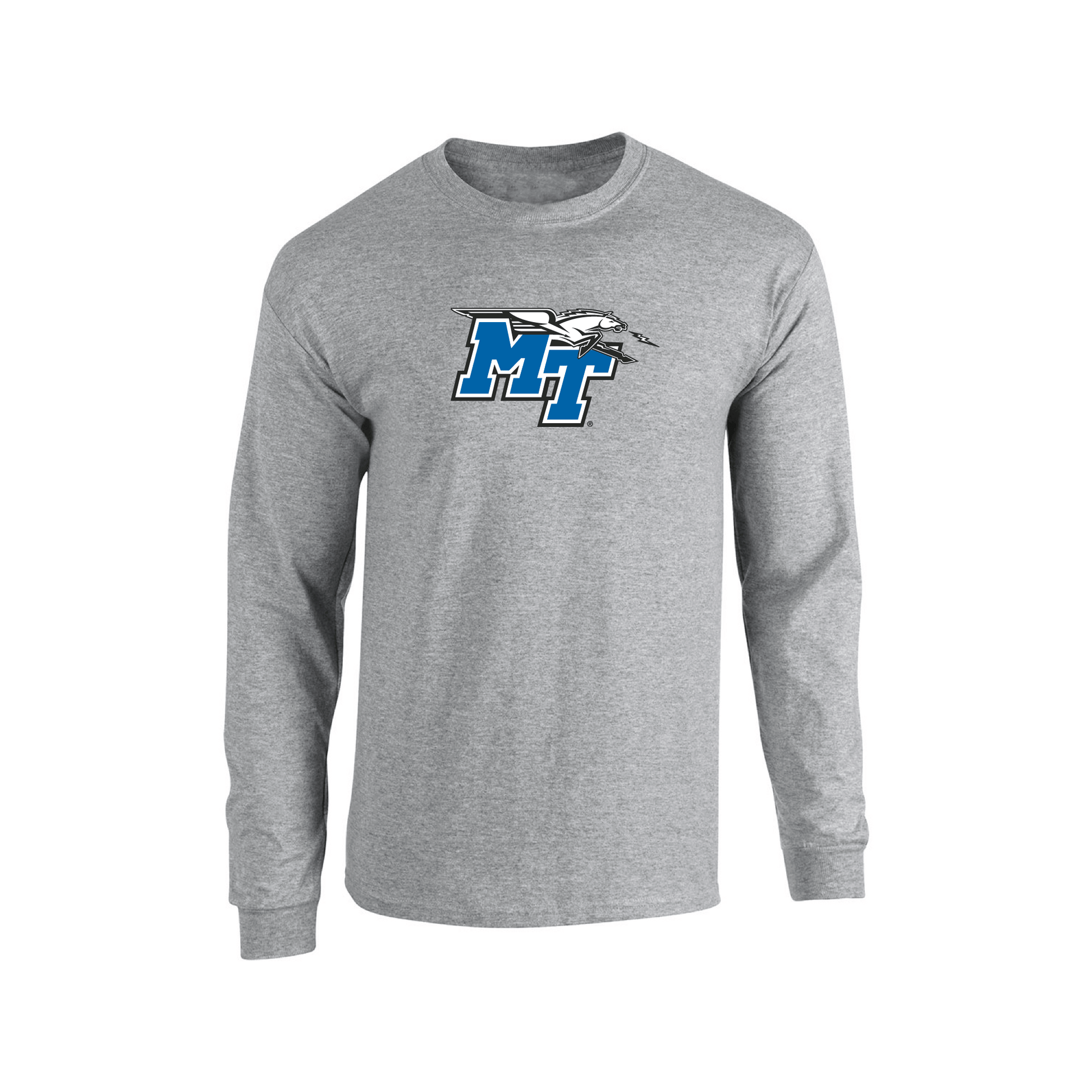 Middle Tennessee State University Blue Raiders Jumbo Logo Long Sleeve T-shirt Unisex