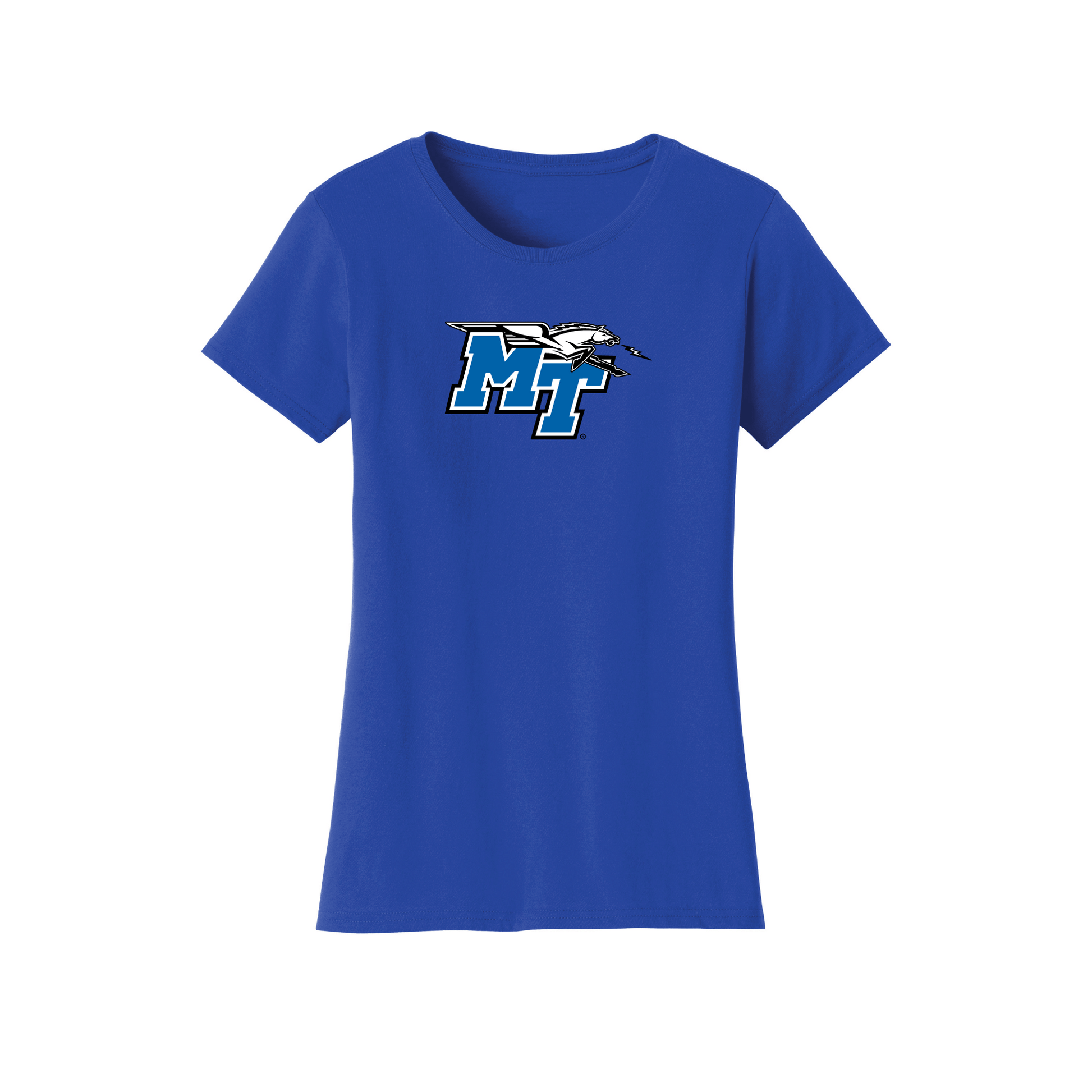 Middle Tennessee State University Blue Raiders Jumbo Logo Womens Relaxed T-shirt
