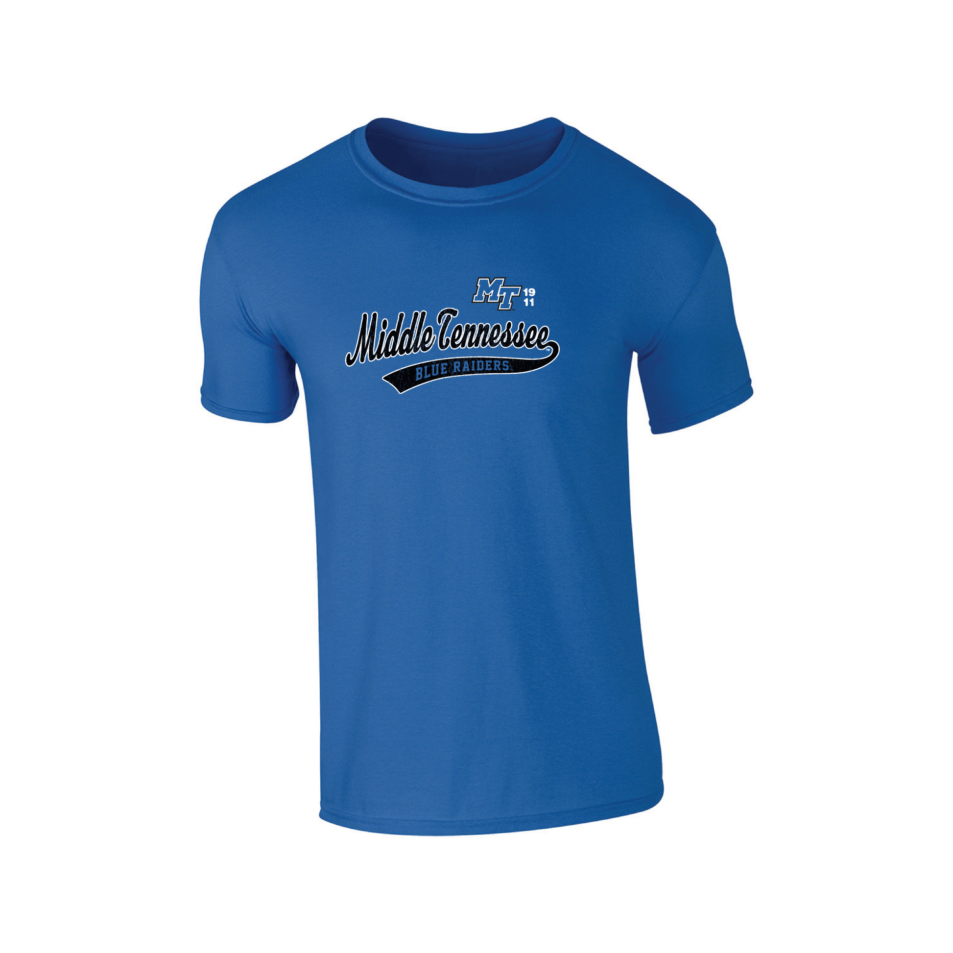 Middle Tennessee State University Blue Raiders Old School T-shirt Unisex Cotton