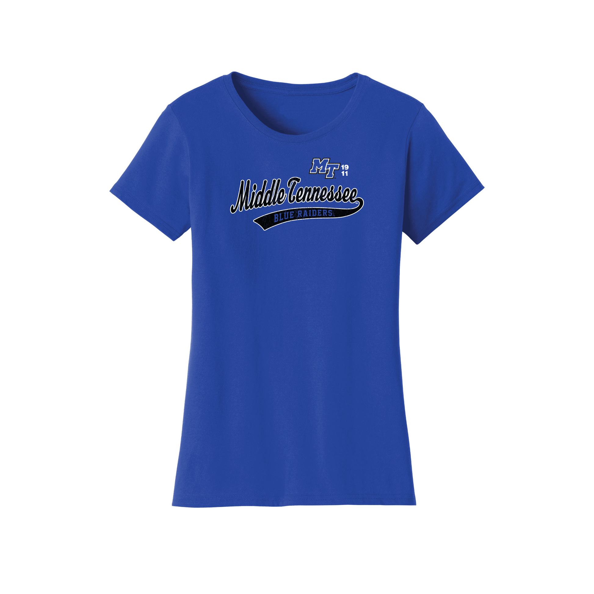 Middle Tennessee State University Blue Raiders Old School Womens Relaxed T-shirt