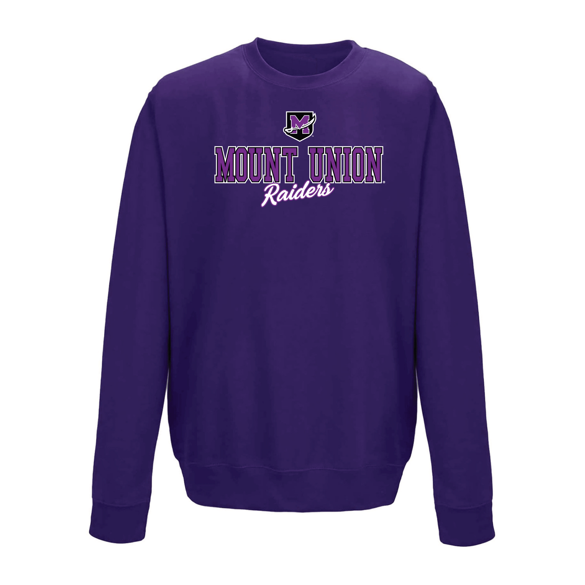 University of Mount Union Purple Raiders Campus Script Crewneck Sweatshirt