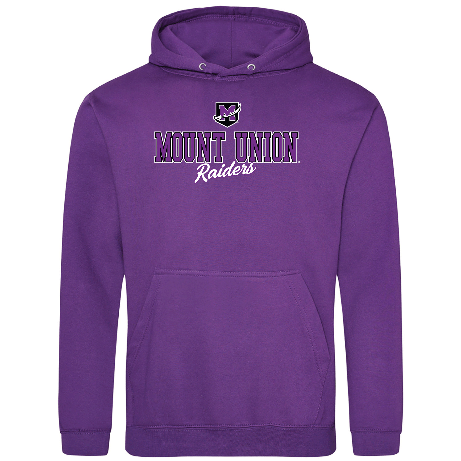 University of Mount Union Purple Raiders Campus Script Hooded Sweatshirt