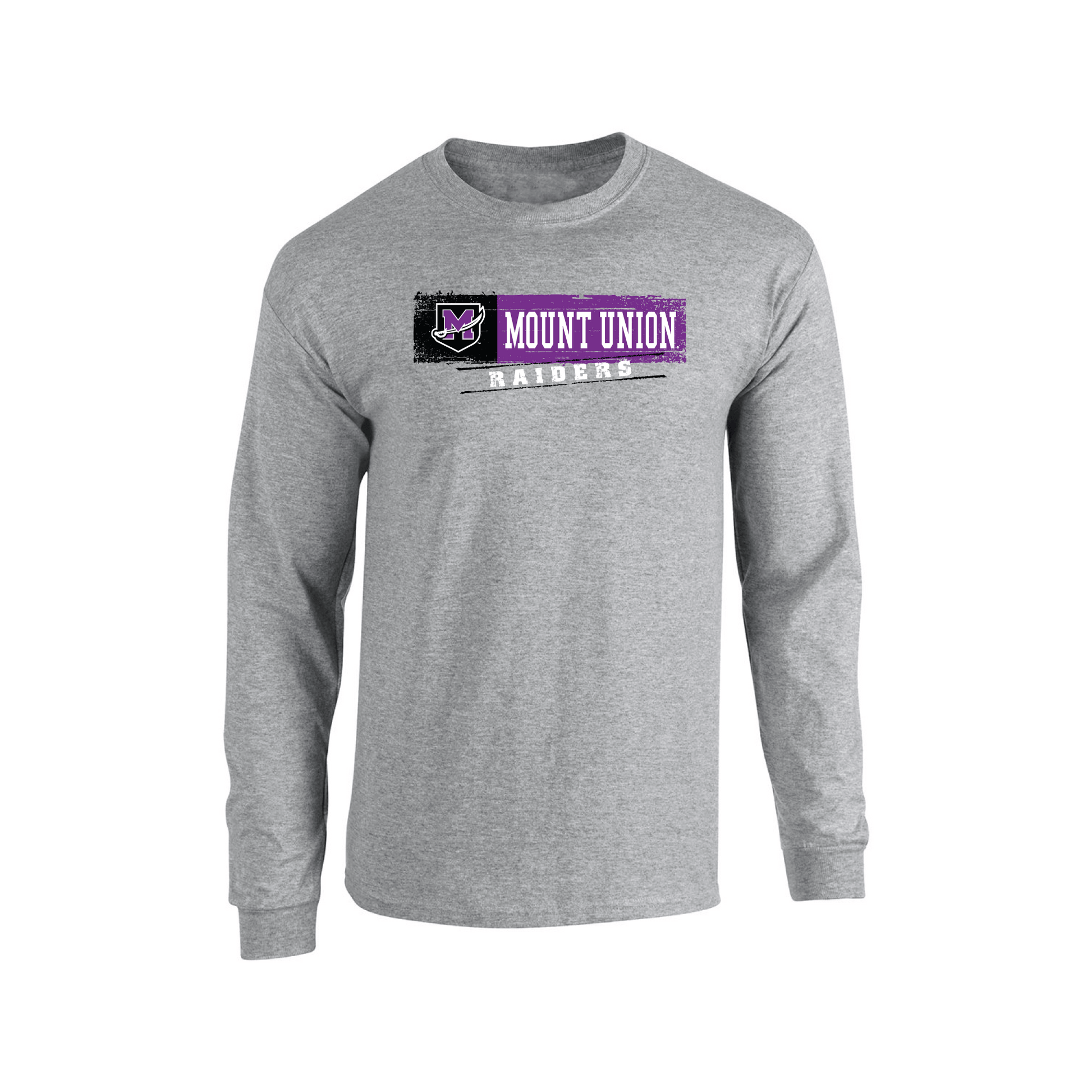 University of Mount Union Purple Raiders Sticker Adult Long Sleeve T-Shirt