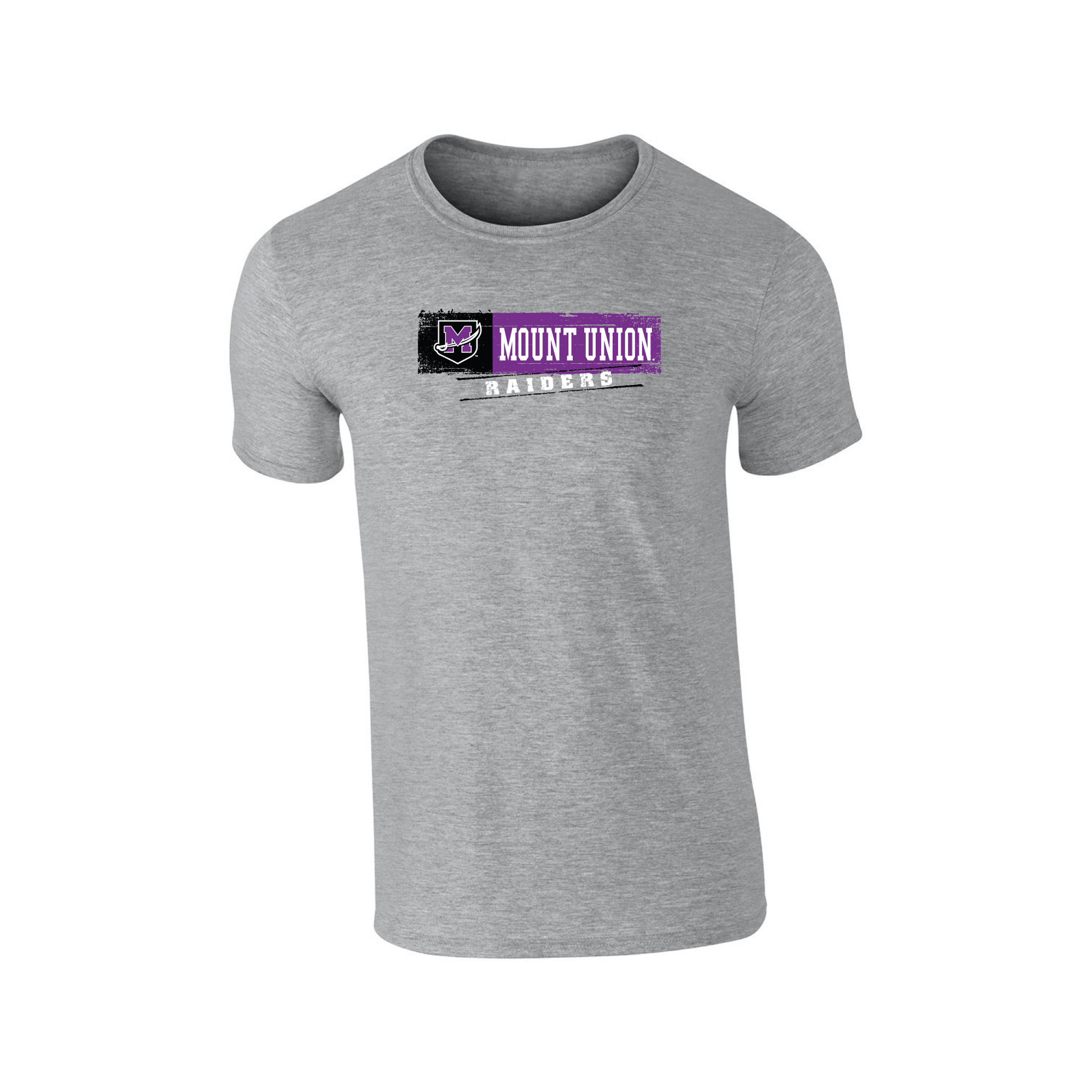 University of Mount Union Purple Raiders Sticker Adult T-Shirt