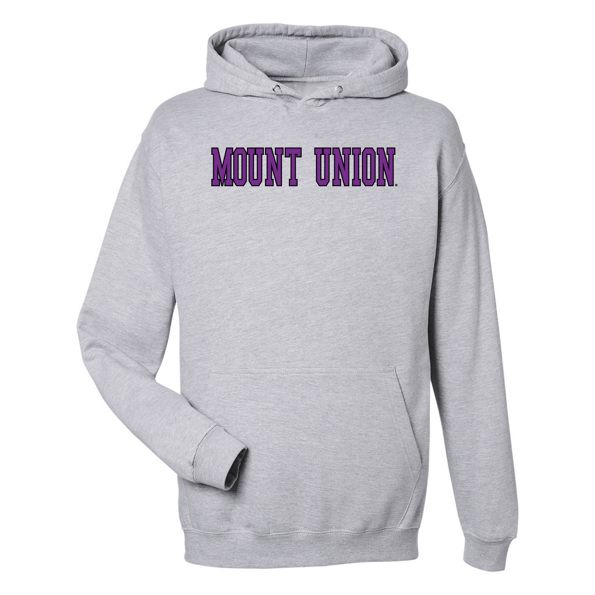 University of Mount Union Purple Raiders Block Hooded Sweatshirt