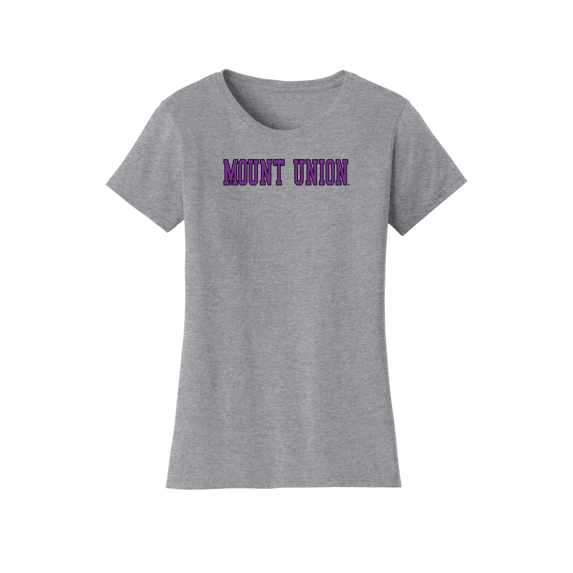 University of Mount Union Purple Raiders Block Womens T-Shirt