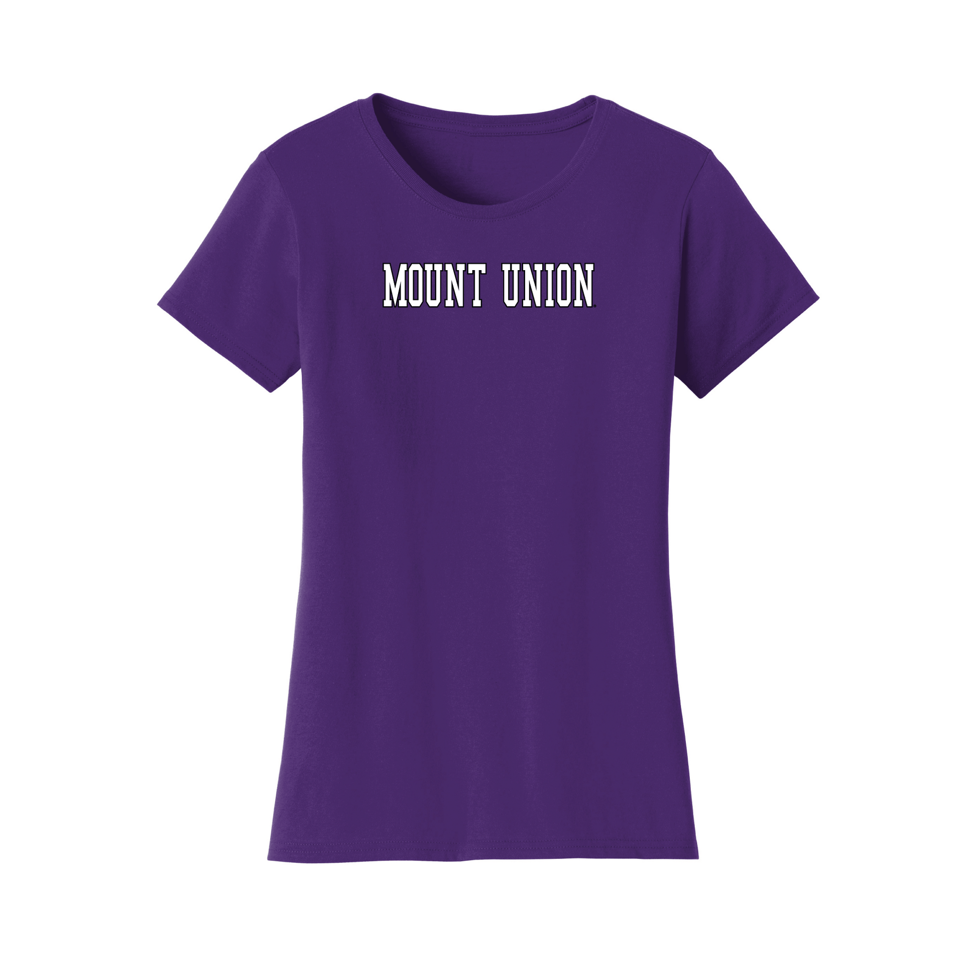 University of Mount Union Purple Raiders Block Womens T-Shirt