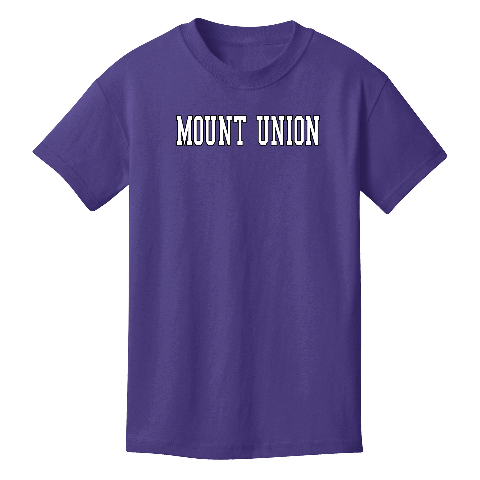 University of Mount Union Purple Raiders Block Youth T-Shirt