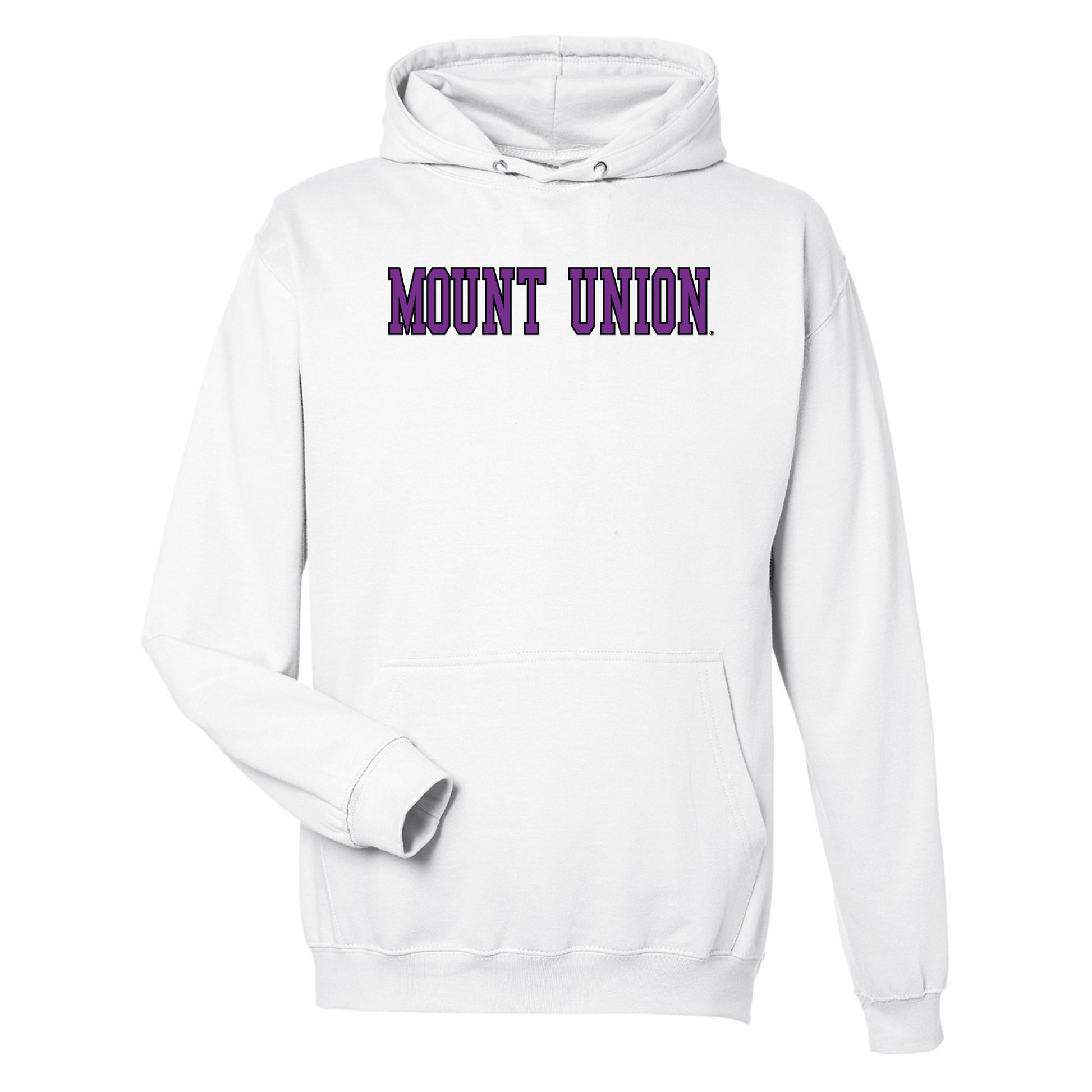 University of Mount Union Purple Raiders Block Hooded Sweatshirt