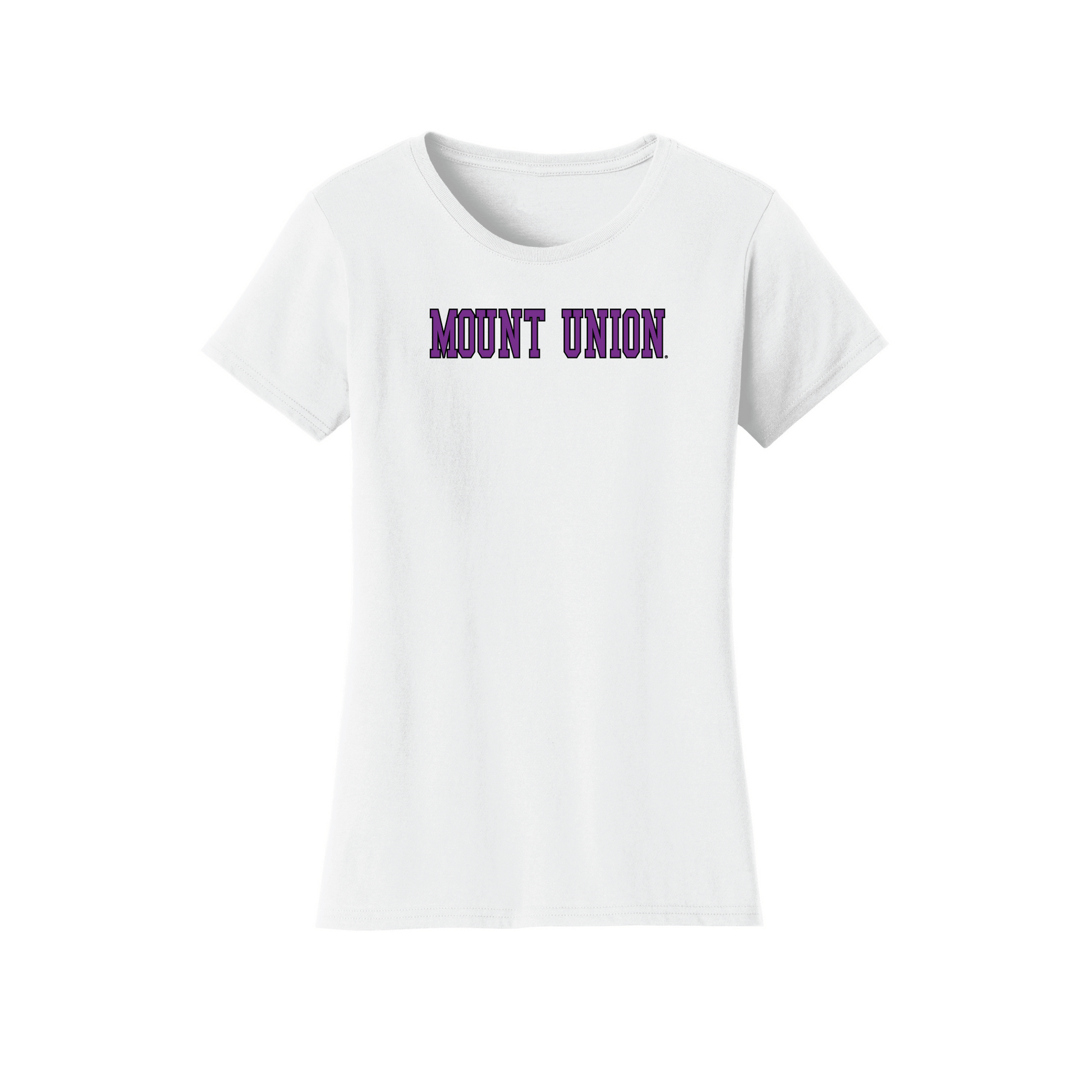 University of Mount Union Purple Raiders Block Womens T-Shirt