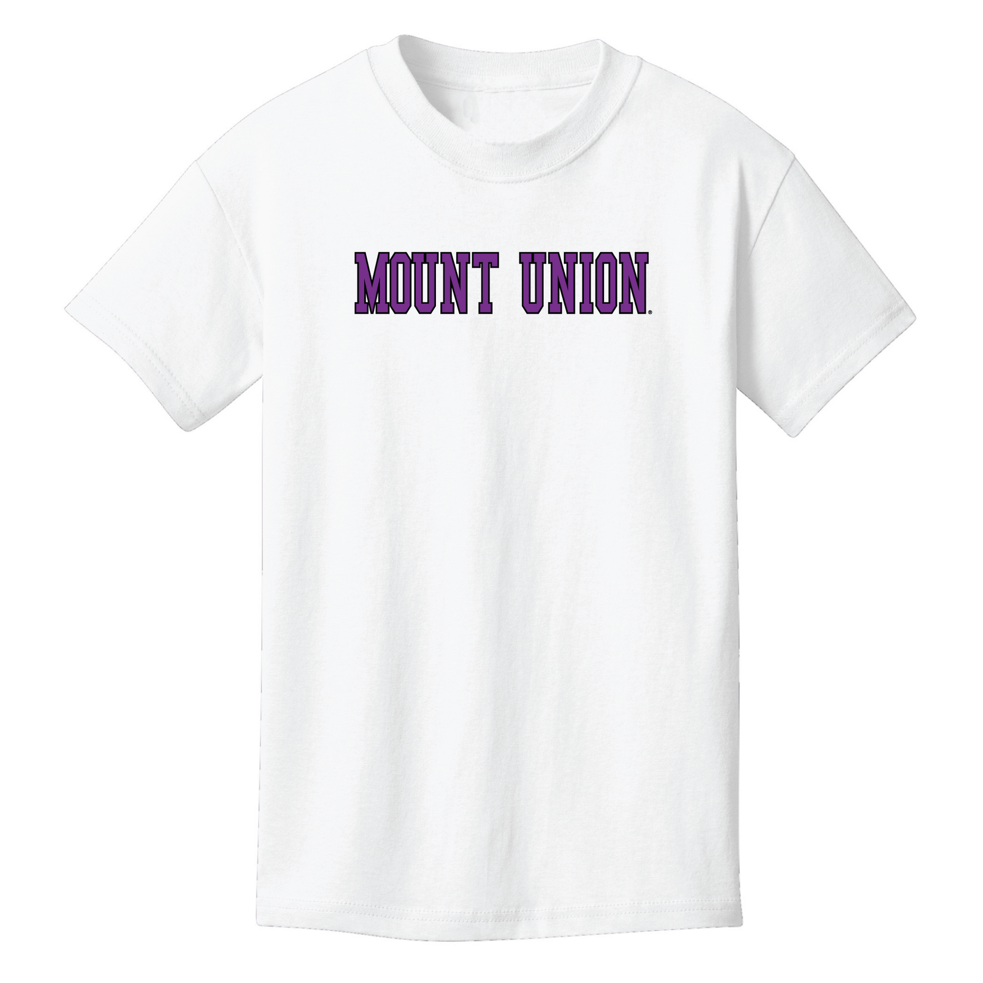 University of Mount Union Purple Raiders Block Youth T-Shirt