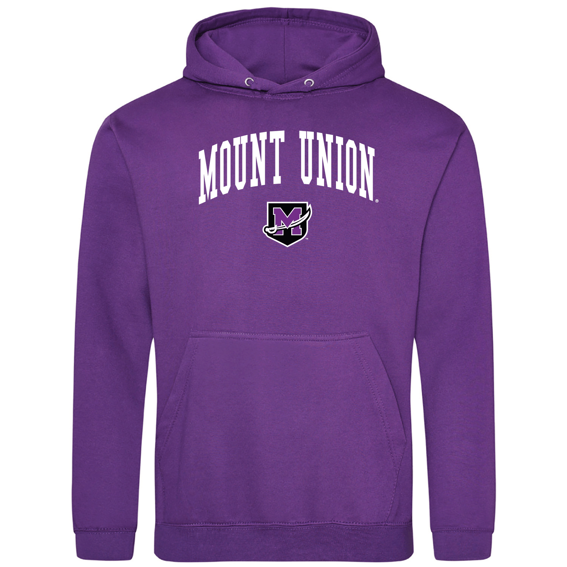 University of Mount Union Purple Raiders Jumbo Arch Hooded Sweatshirt