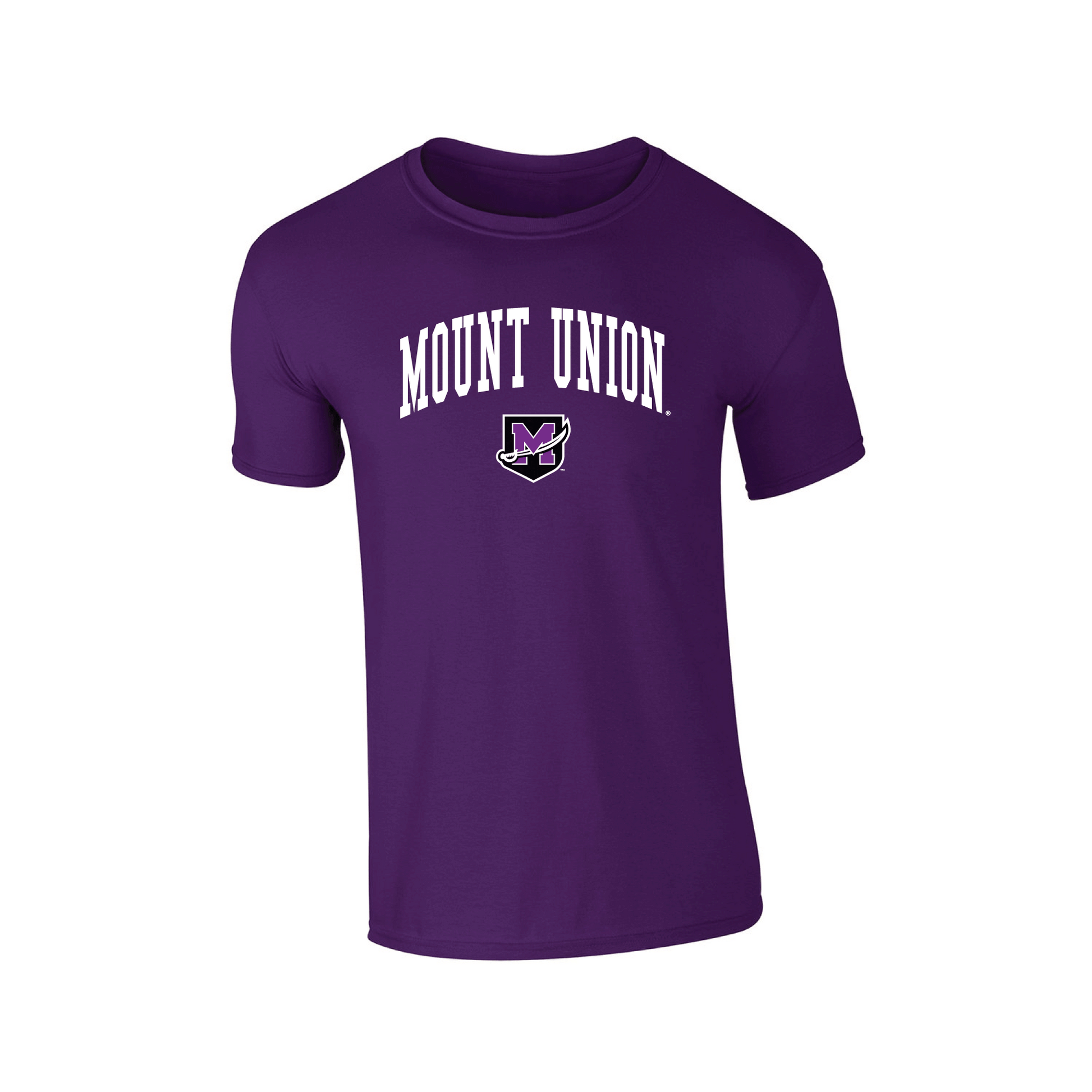 University of Mount Union Purple Raiders Jumbo Arch Adult T-Shirt