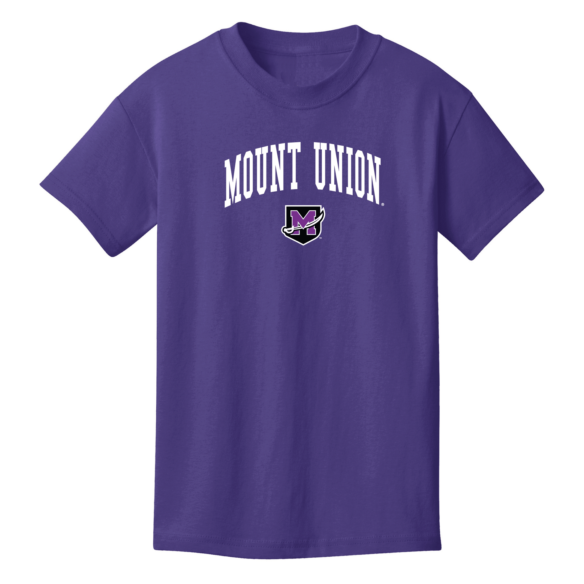 University of Mount Union Purple Raiders Jumbo Arch Youth T-Shirt