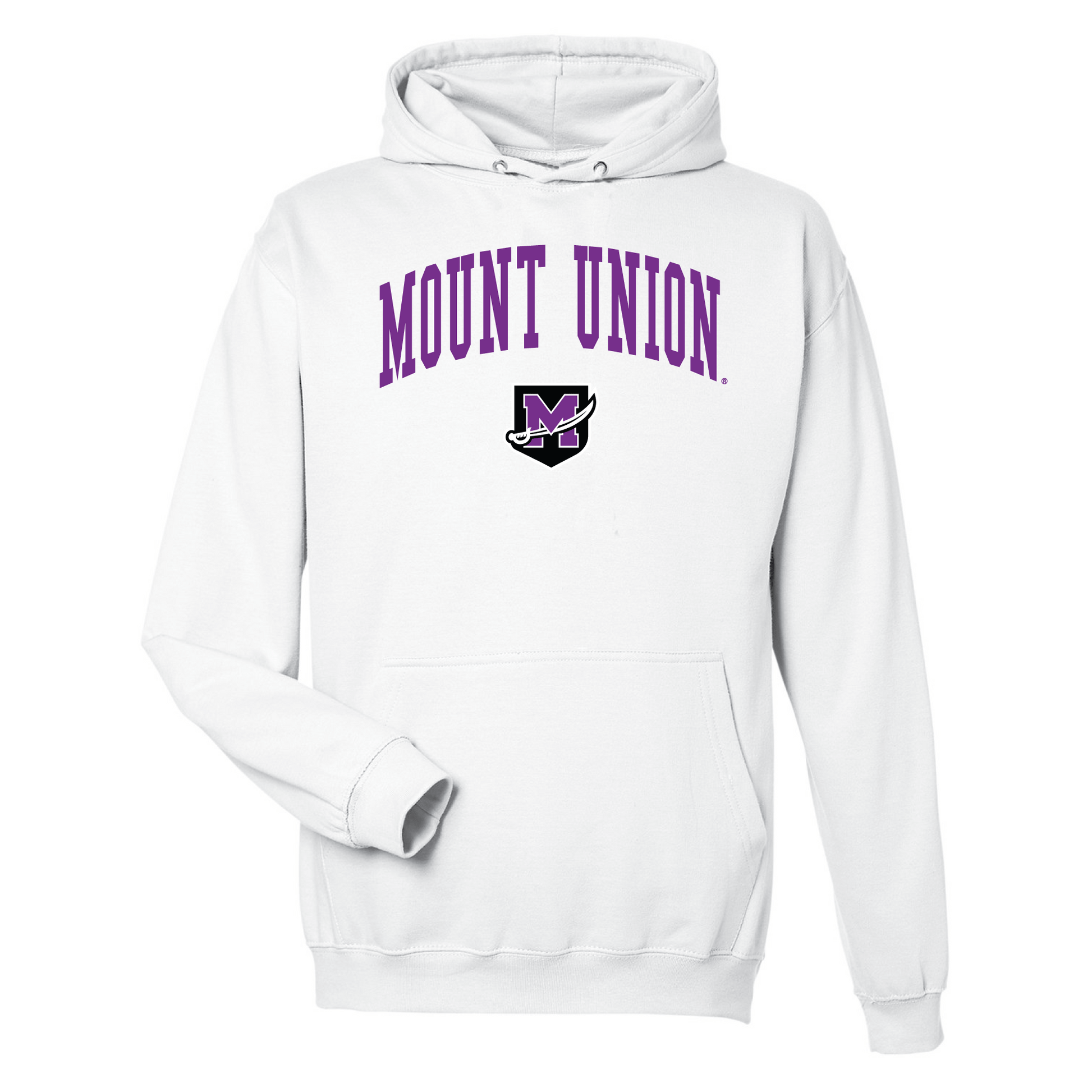 University of Mount Union Purple Raiders Jumbo Arch Hooded Sweatshirt