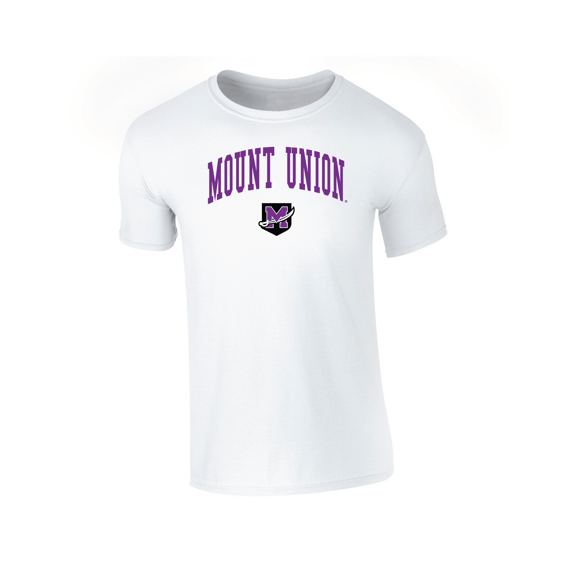 University of Mount Union Purple Raiders Jumbo Arch Adult T-Shirt
