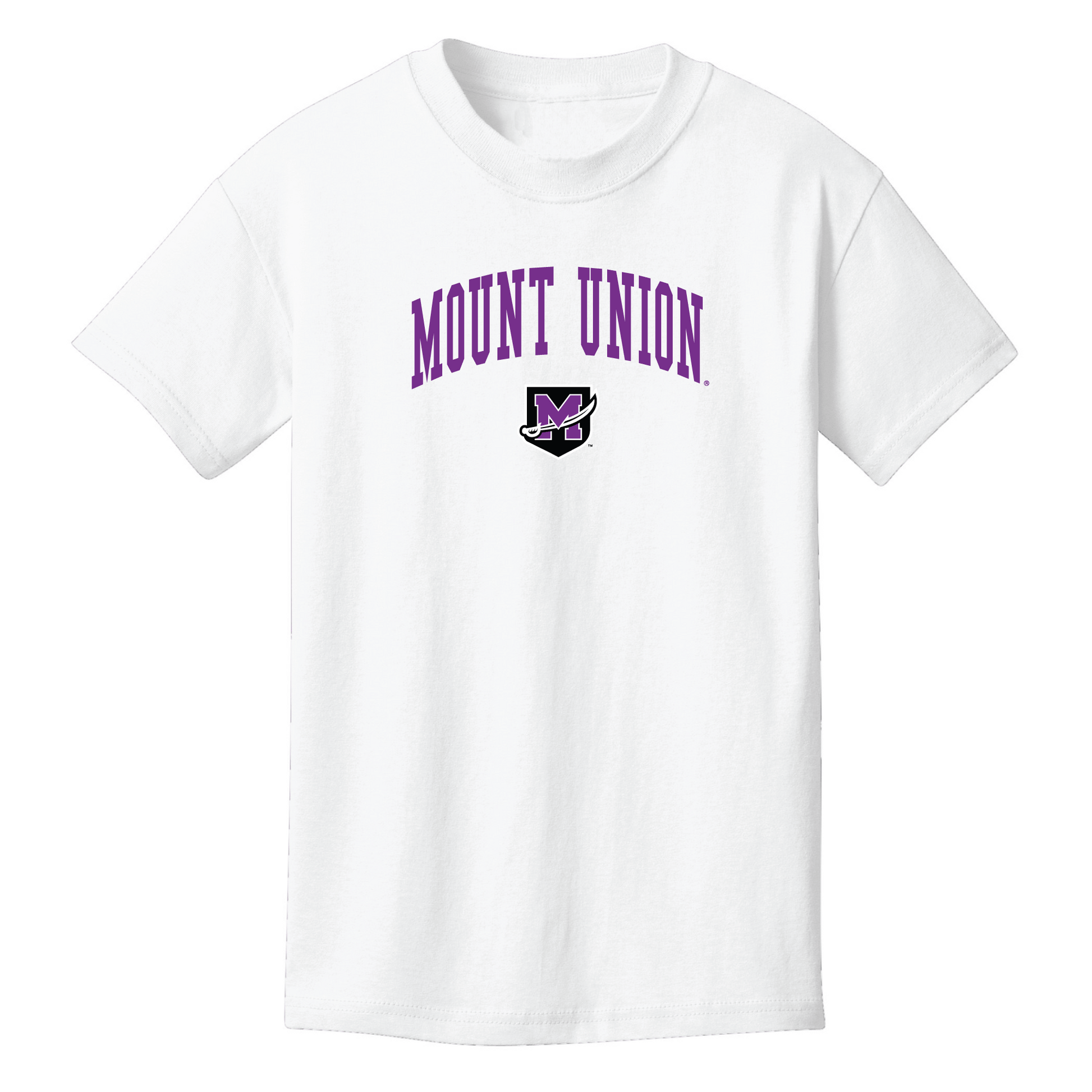 University of Mount Union Purple Raiders Jumbo Arch Youth T-Shirt