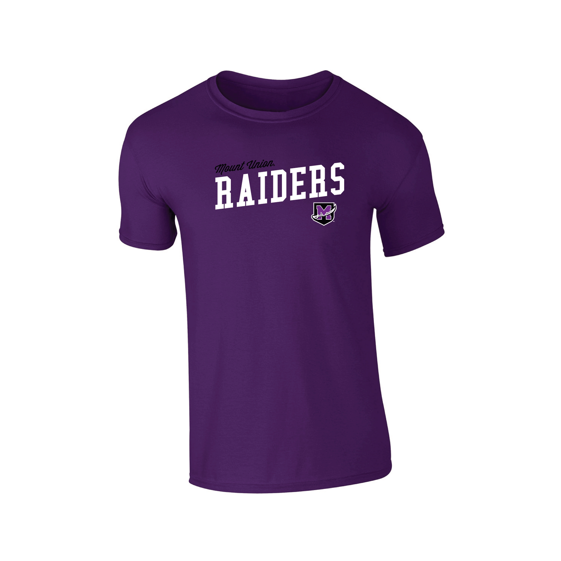 University of Mount Union Purple Raiders Uphill Victory Adult T-Shirt