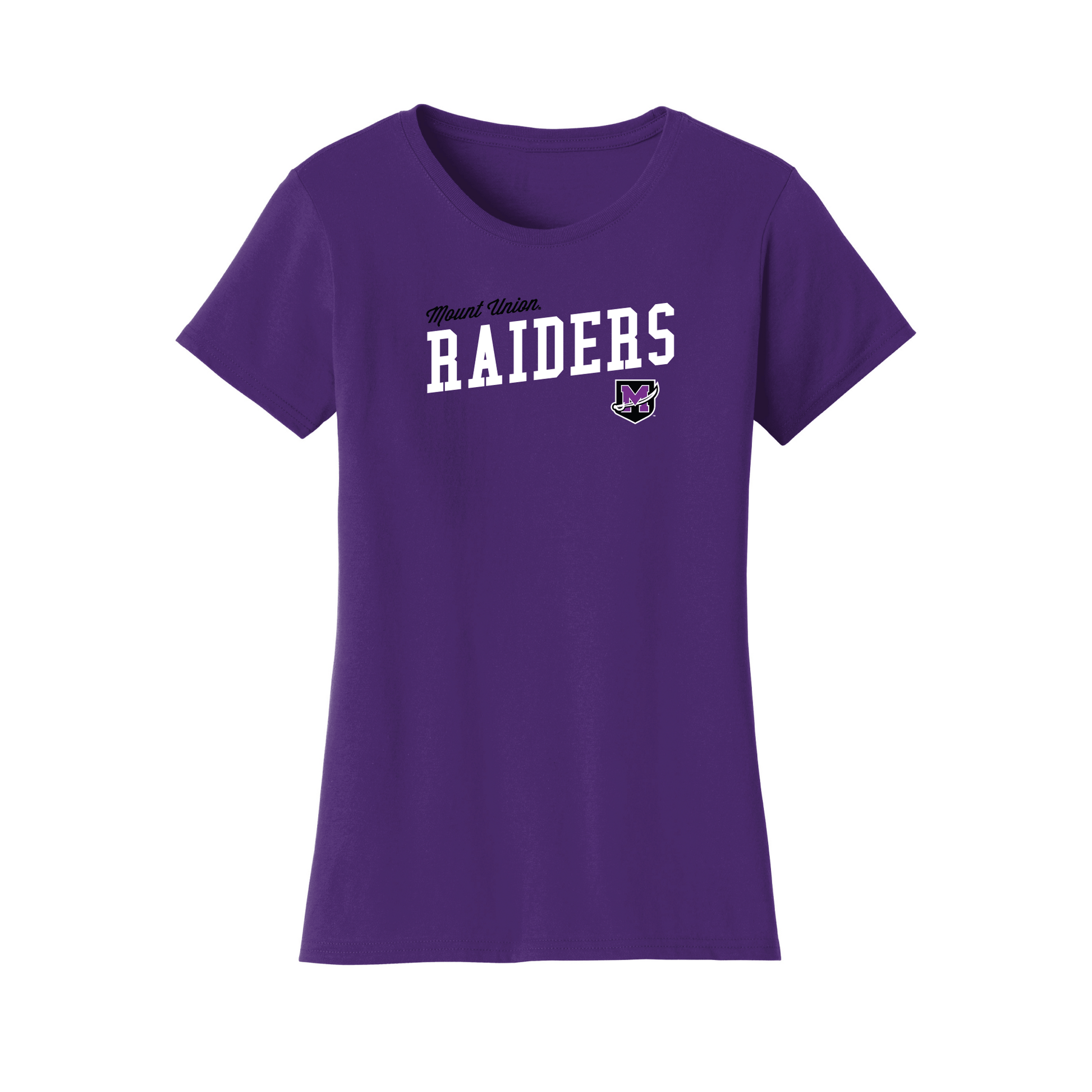 University of Mount Union Purple Raiders Uphill Victory Womens T-Shirt