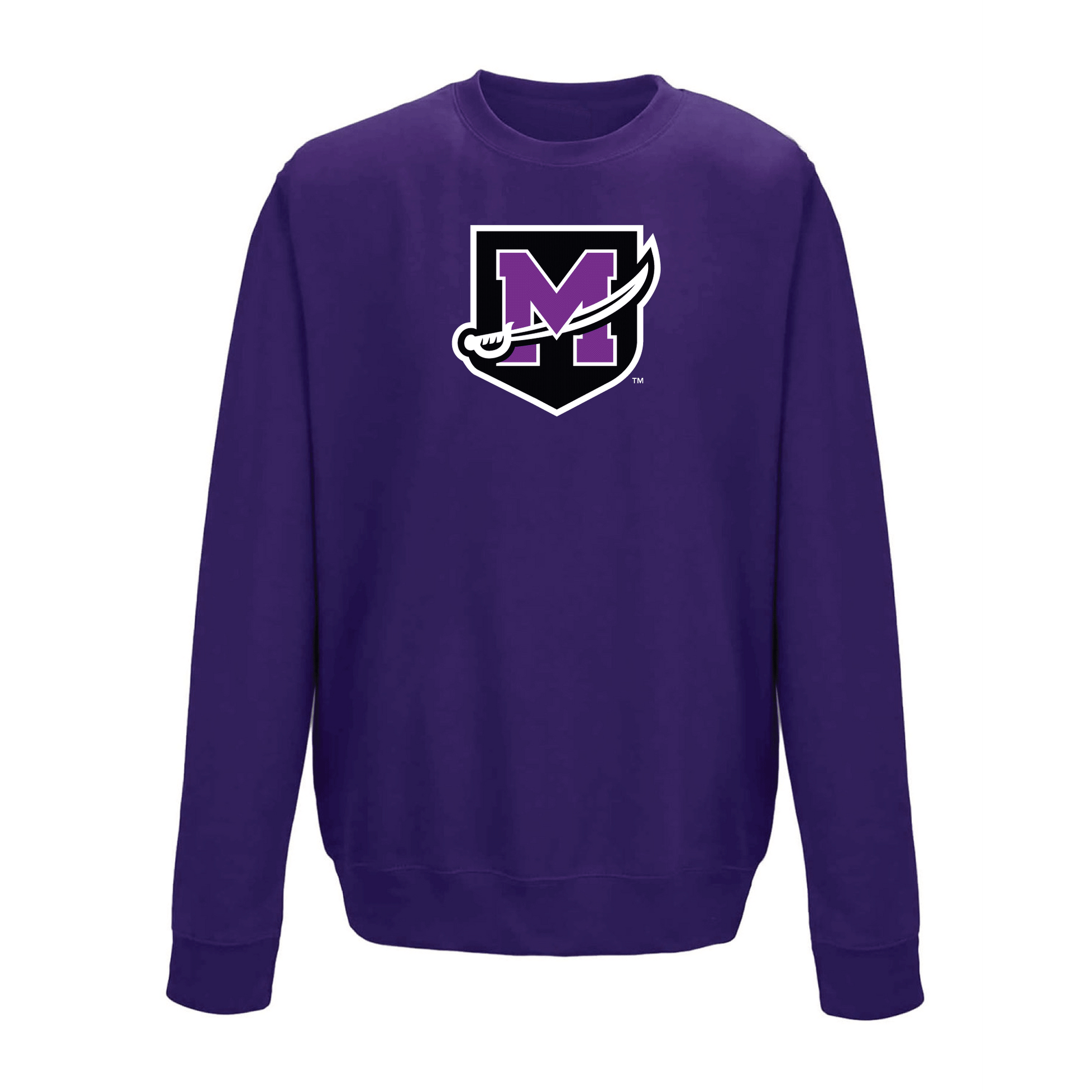 University of Mount Union Purple Raiders Jumbo Logo Crewneck Sweatshirt