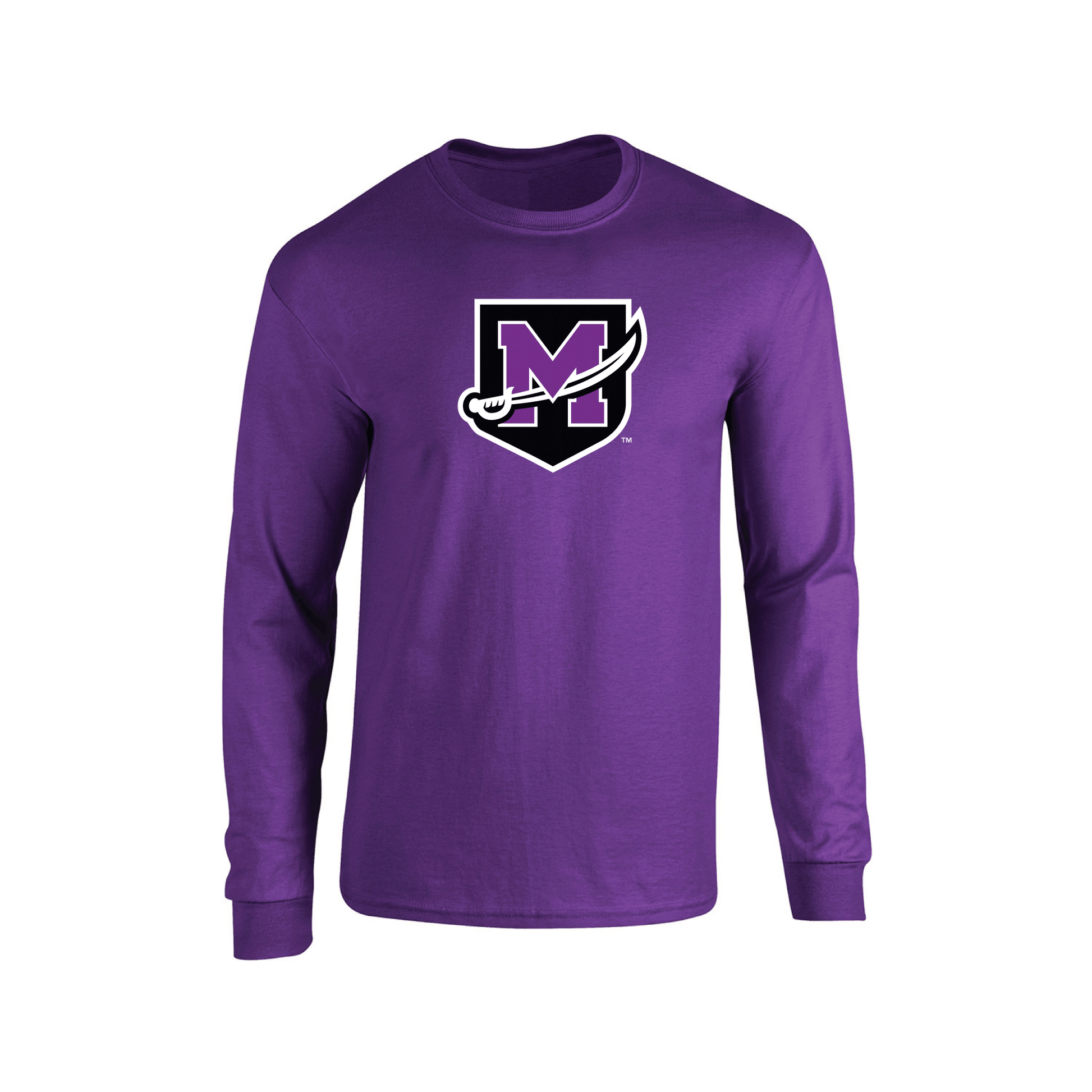 University of Mount Union Purple Raiders Jumbo Logo Adult Long Sleeve T-Shirt